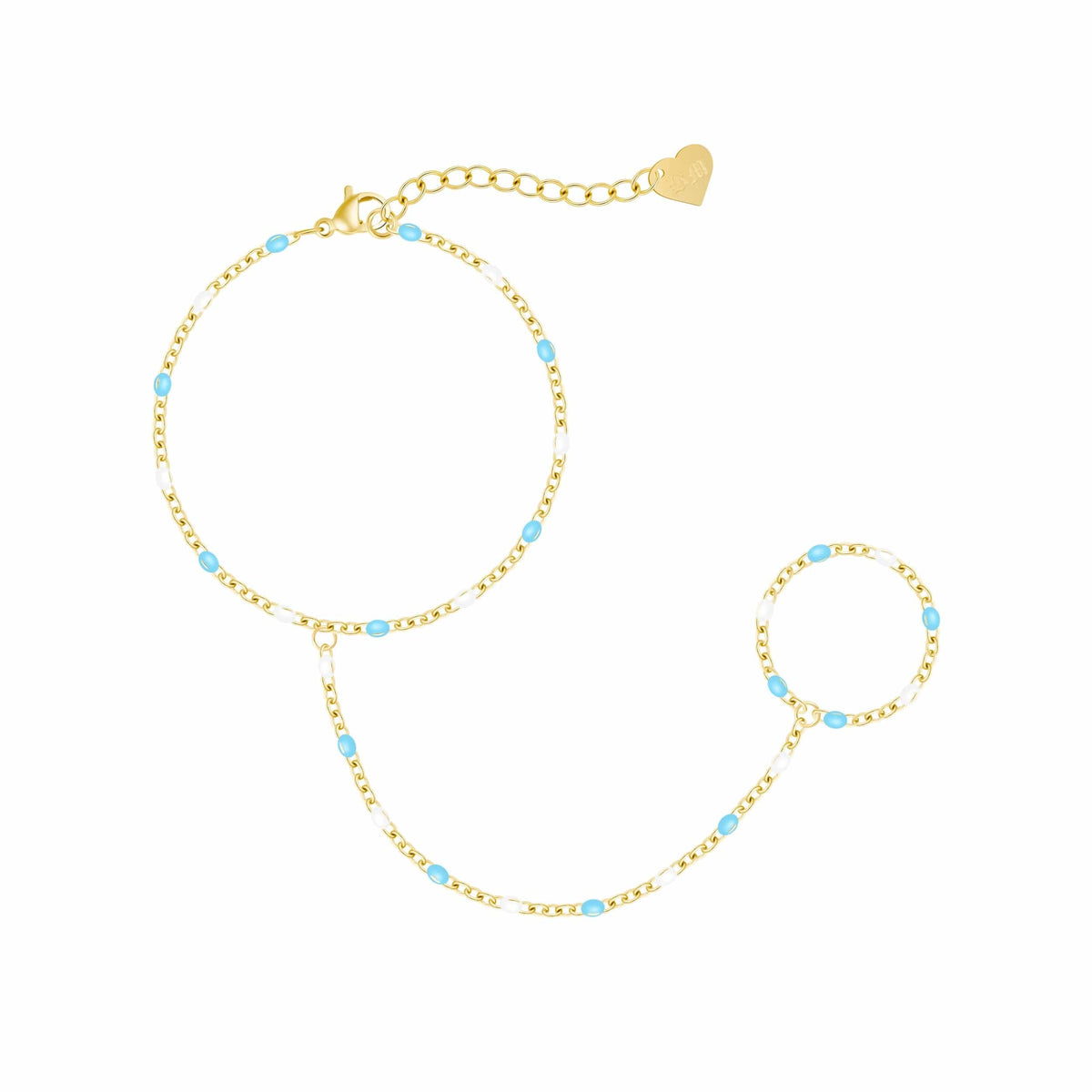 Bohomoon Stainless Steel Soda Hand Chain Bracelet