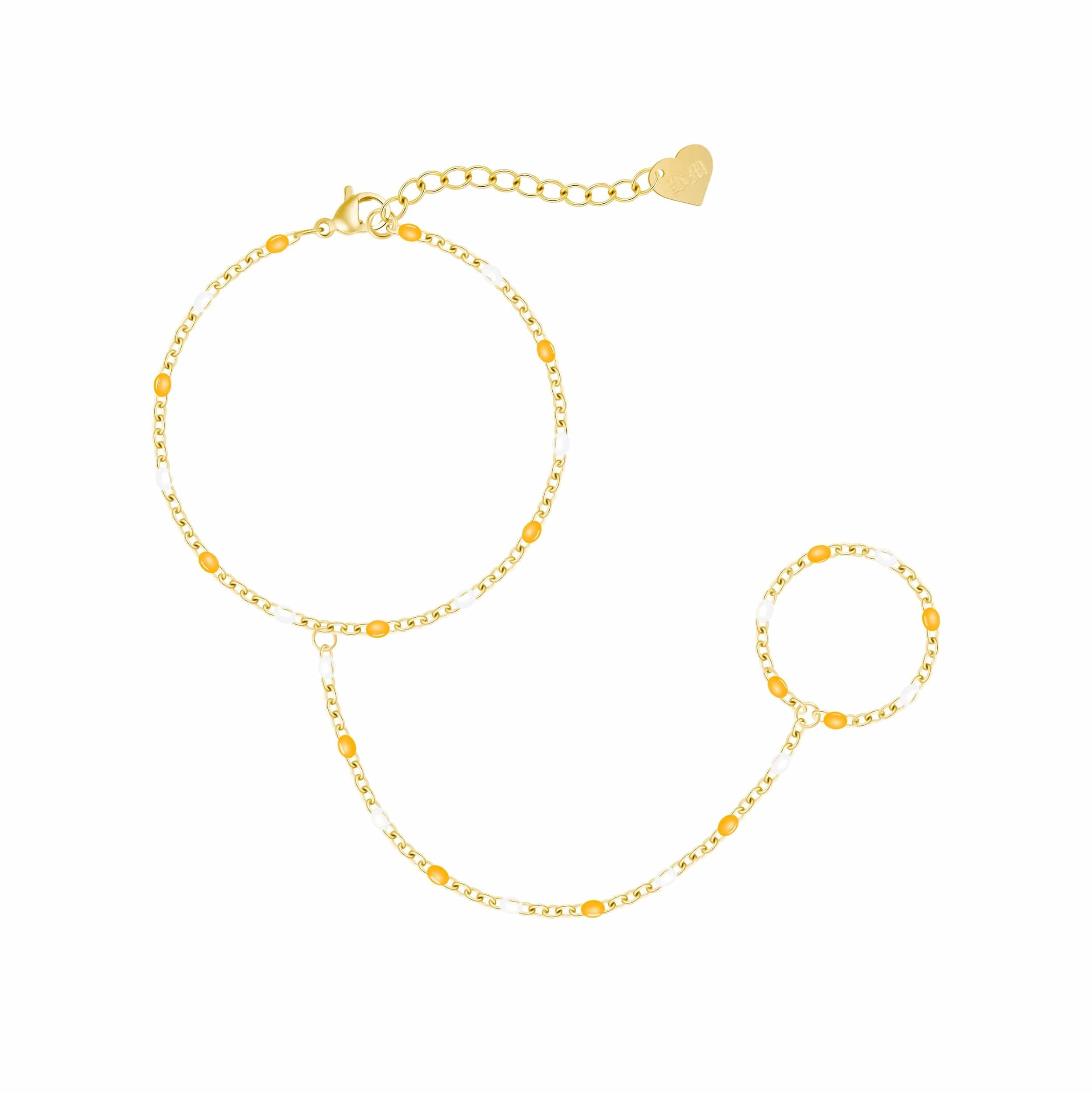 Bohomoon Stainless Steel Soda Hand Chain Bracelet