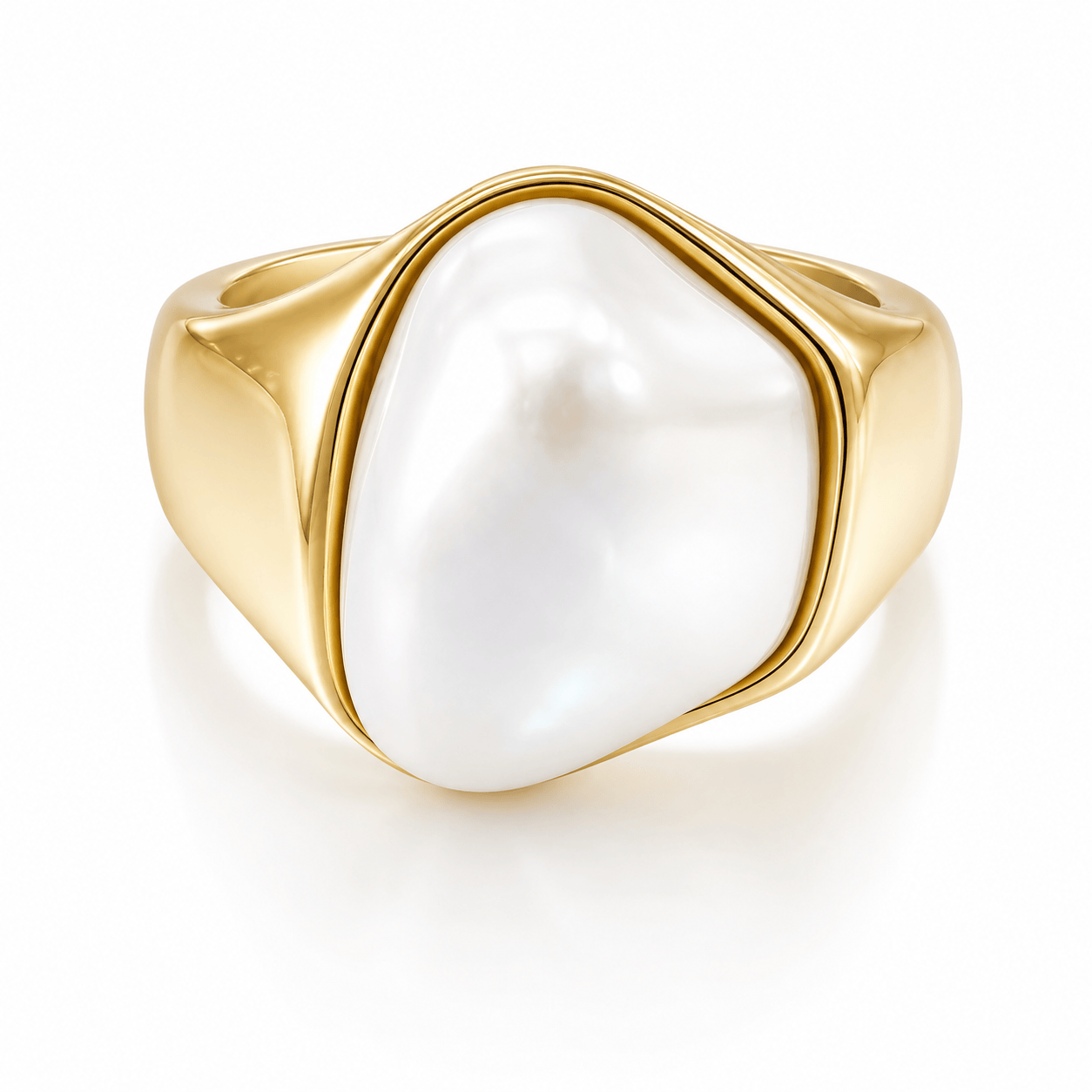 Bohomoon Stainless Steel Soho Pearl Ring