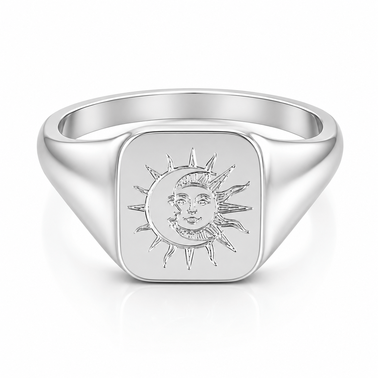Bohomoon Stainless Steel Solar System Signet Ring