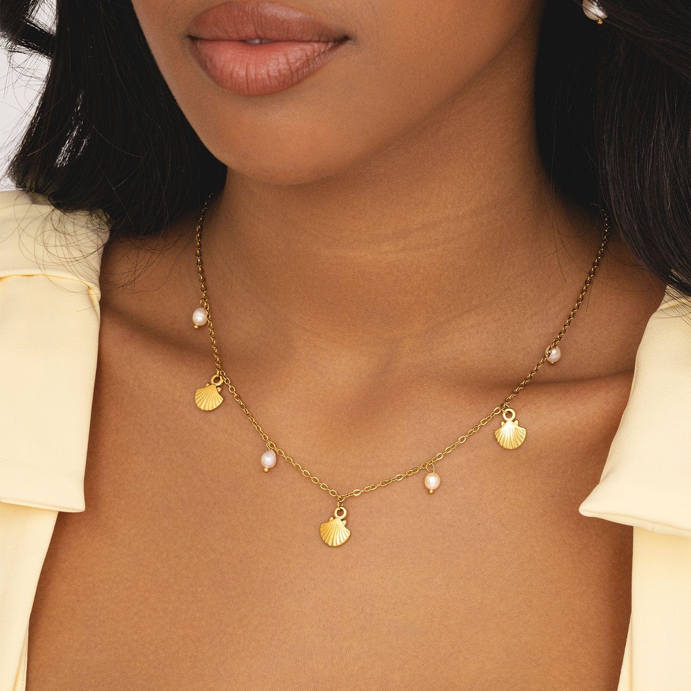 Bohomoon Stainless Steel Solstice Pearl Necklace