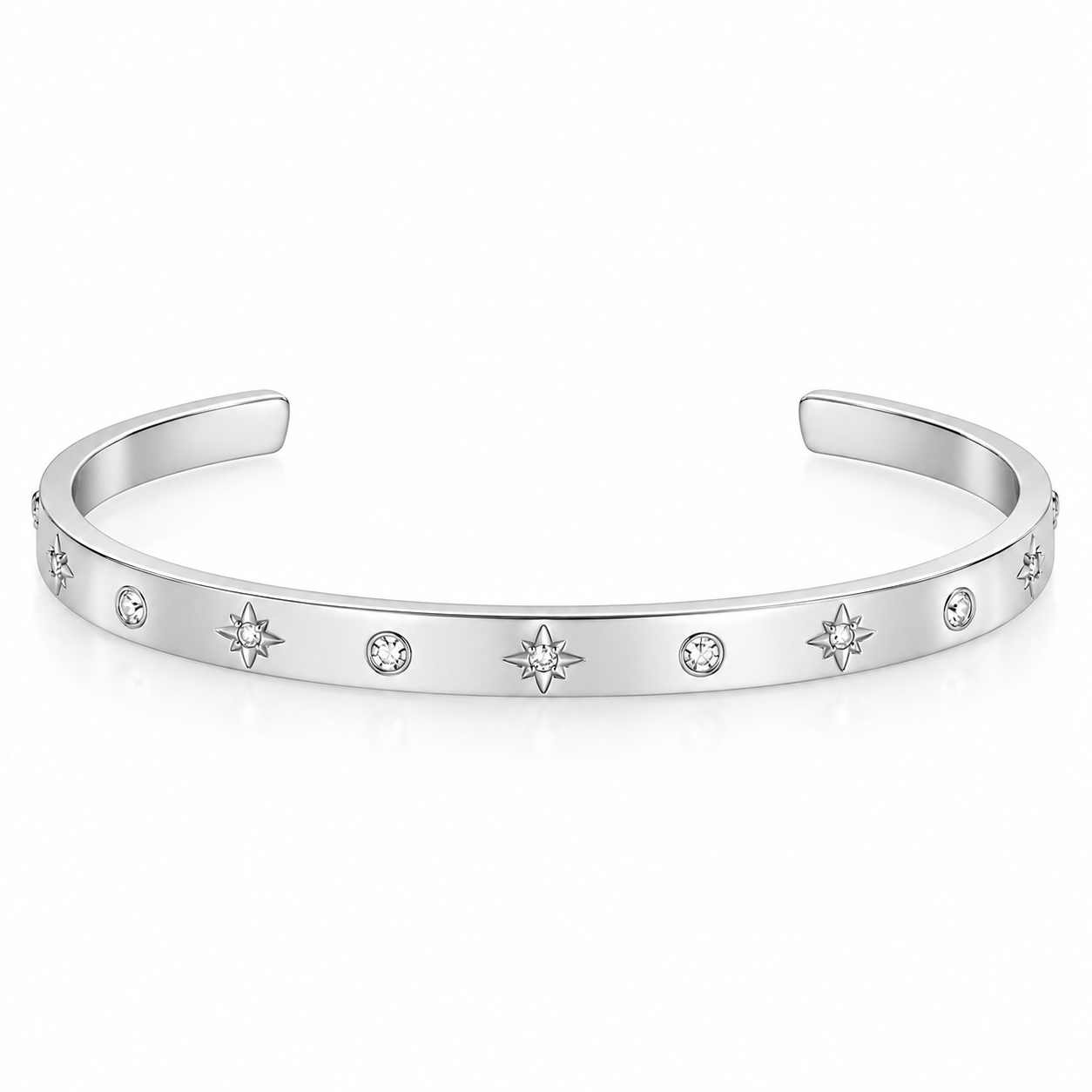 Bohomoon Stainless Steel Sparkle Cuff Bracelet
