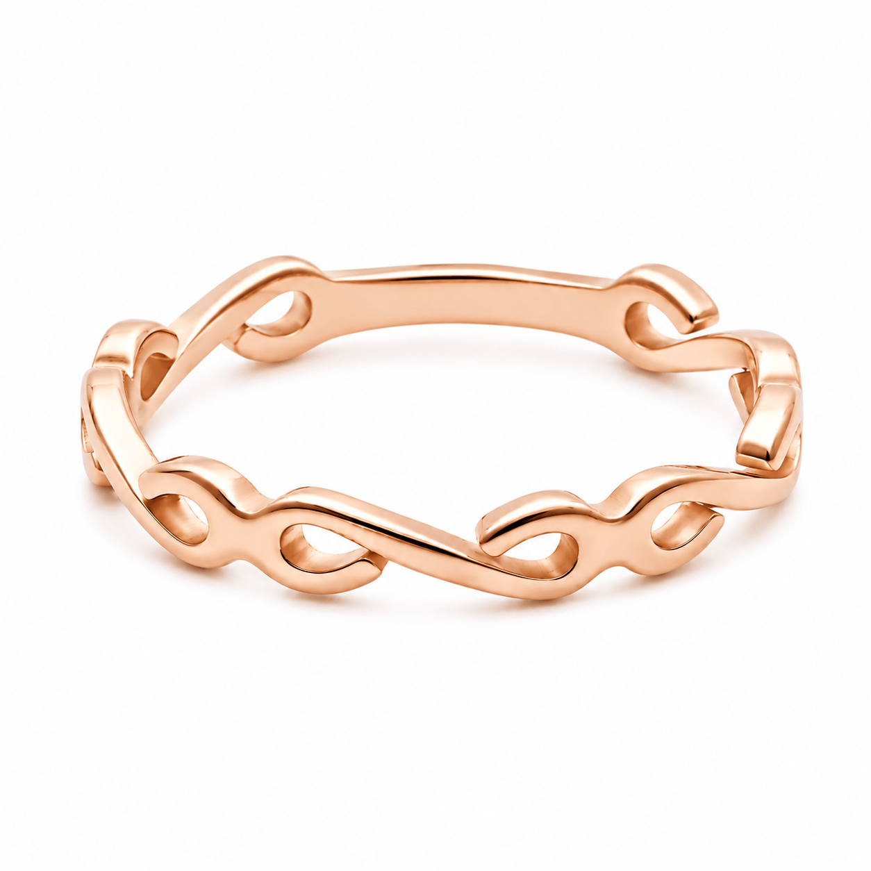 Bohomoon Stainless Steel Swirl Ring