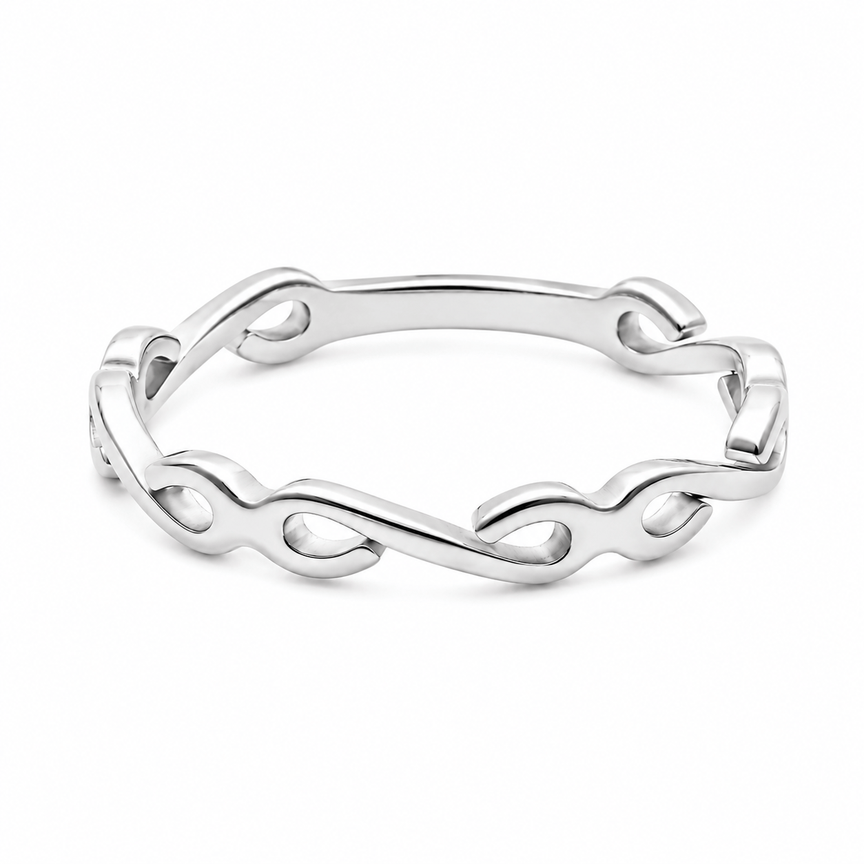 Bohomoon Stainless Steel Swirl Ring