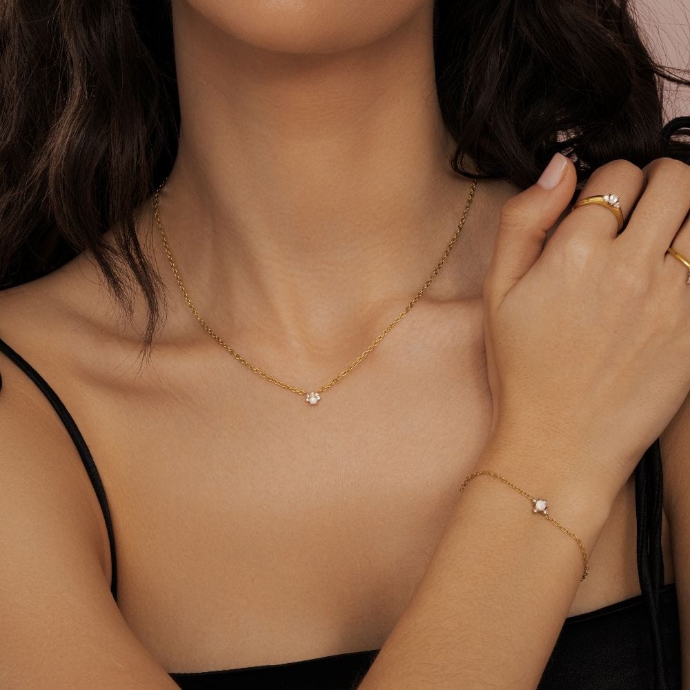 Bohomoon Stainless Steel Talia Opal Bracelet