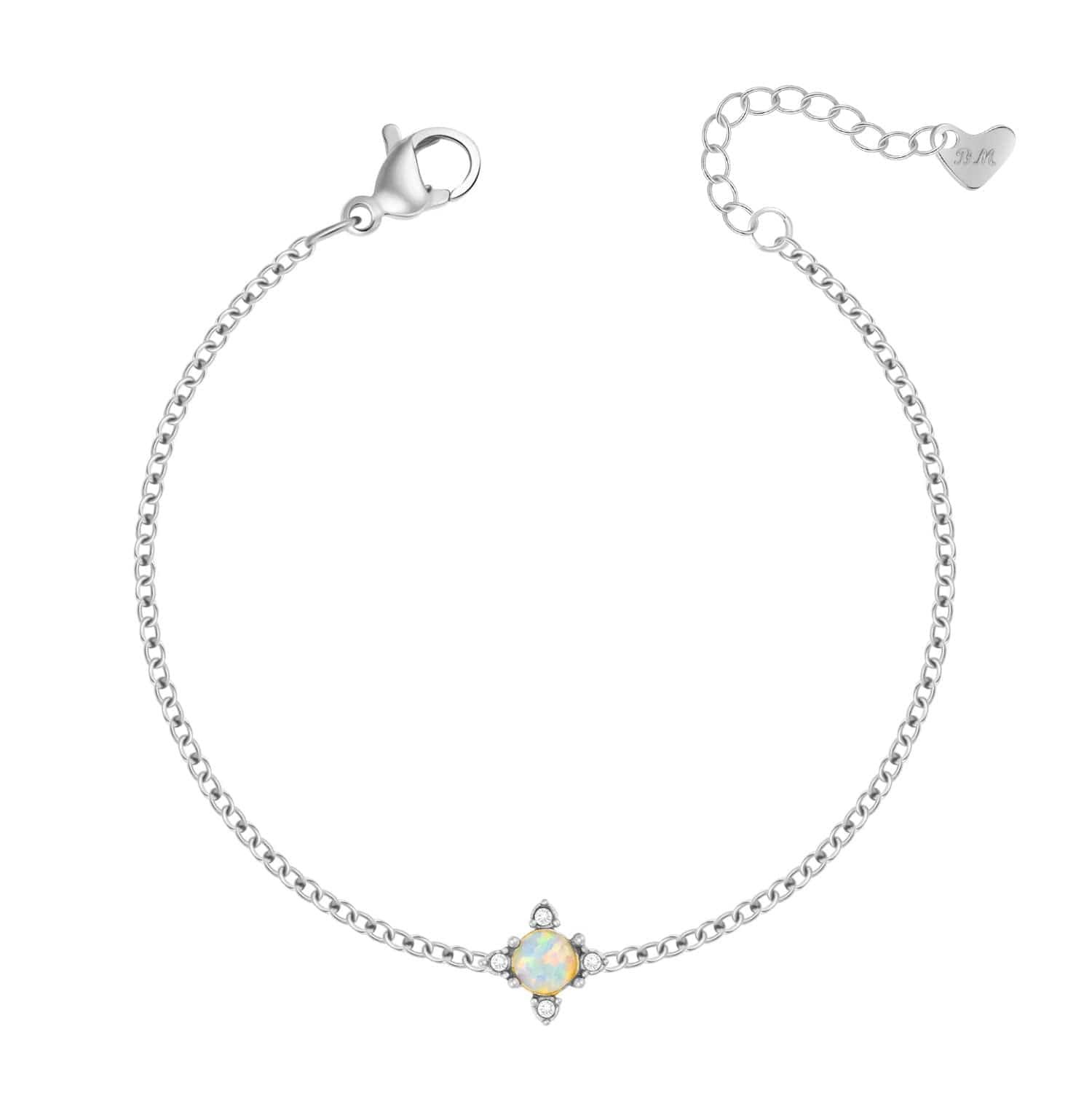 Bohomoon Stainless Steel Talia Opal Bracelet