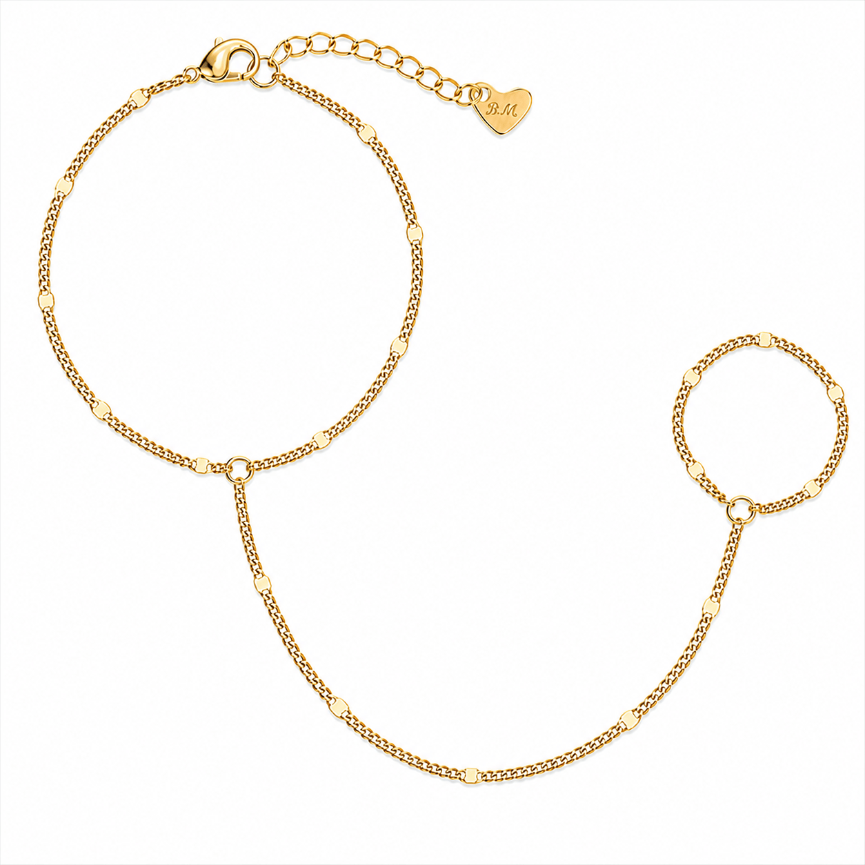 Bohomoon Stainless Steel Tara Hand Chain Bracelet