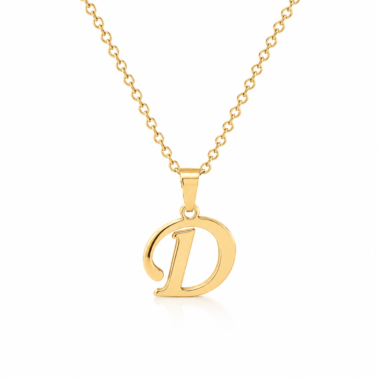 Bohomoon Stainless Steel Timeless Initial Necklace