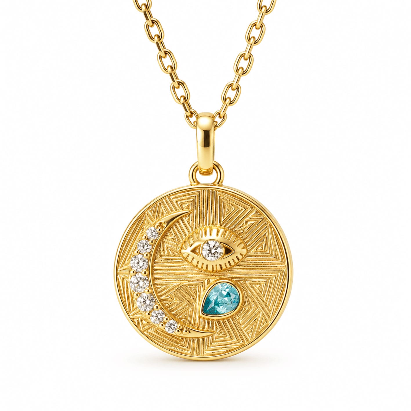 Bohomoon Stainless Steel Trixie Birthstone Necklace