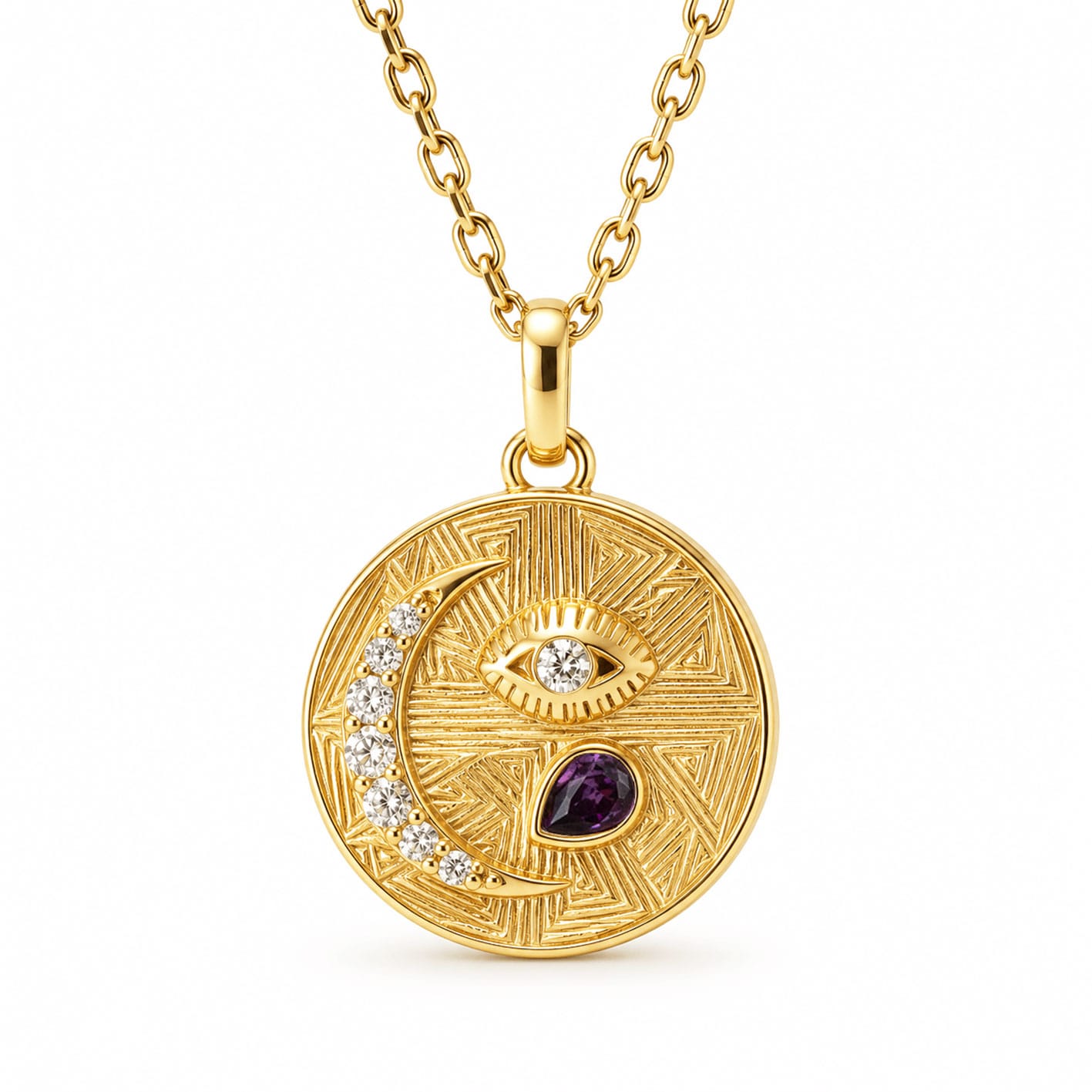 Bohomoon Stainless Steel Trixie Birthstone Necklace