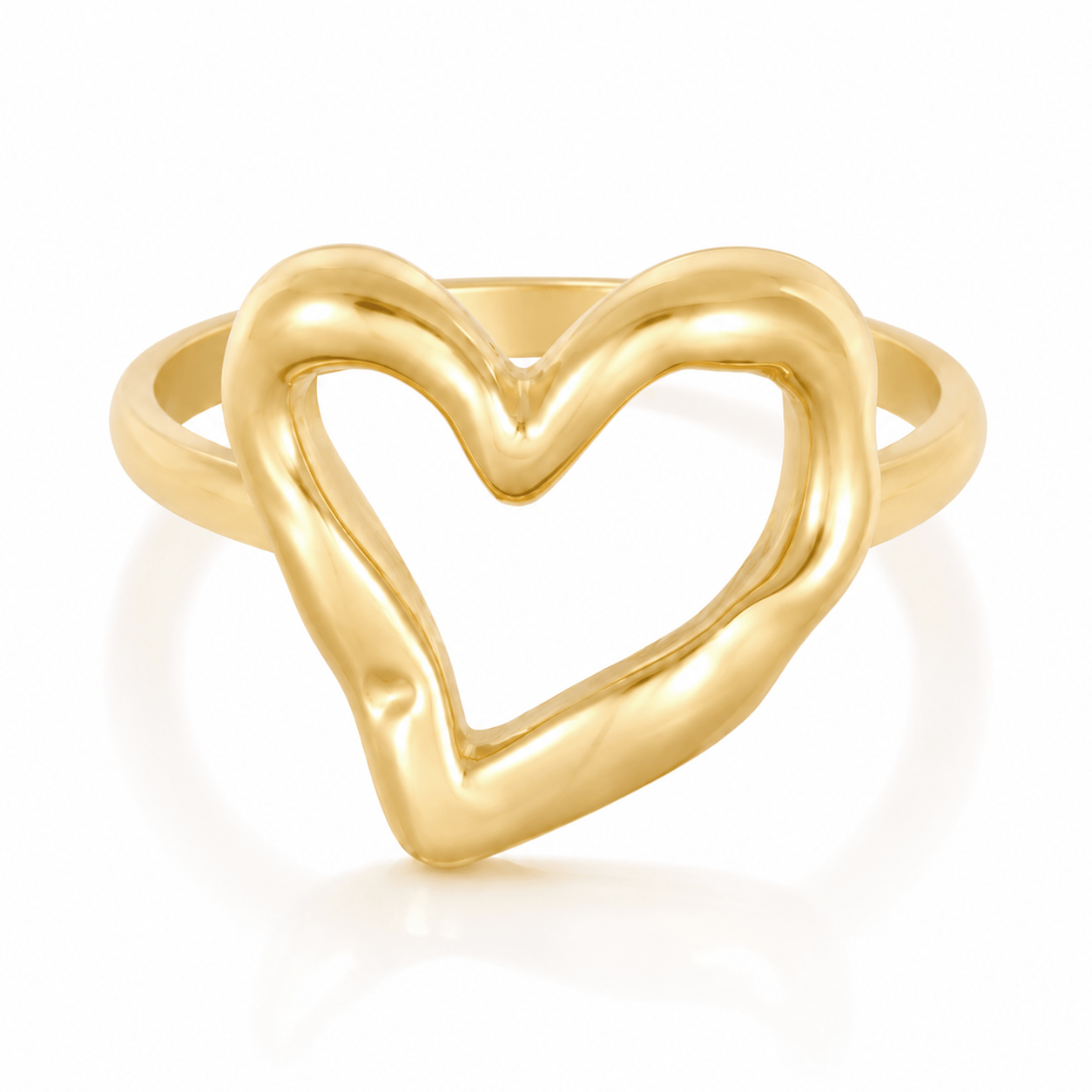 Bohomoon Stainless Steel True Love Heart Ring