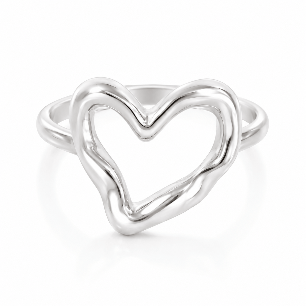 Bohomoon Stainless Steel True Love Heart Ring