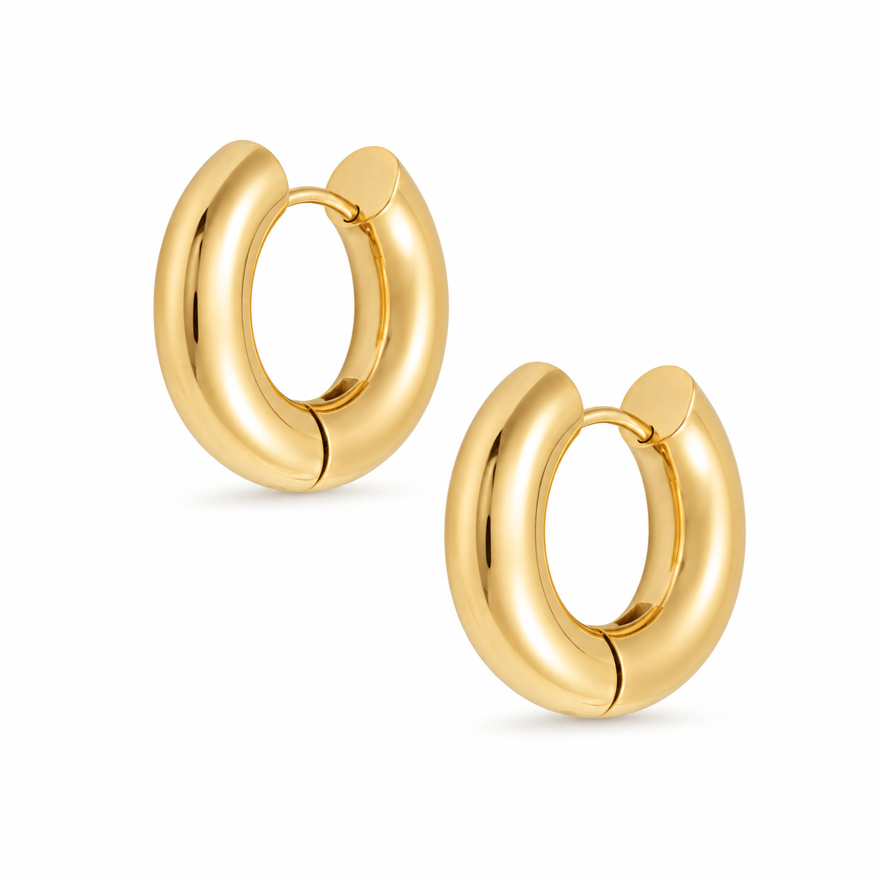Bohomoon Stainless Steel Tube Hoop Earrings