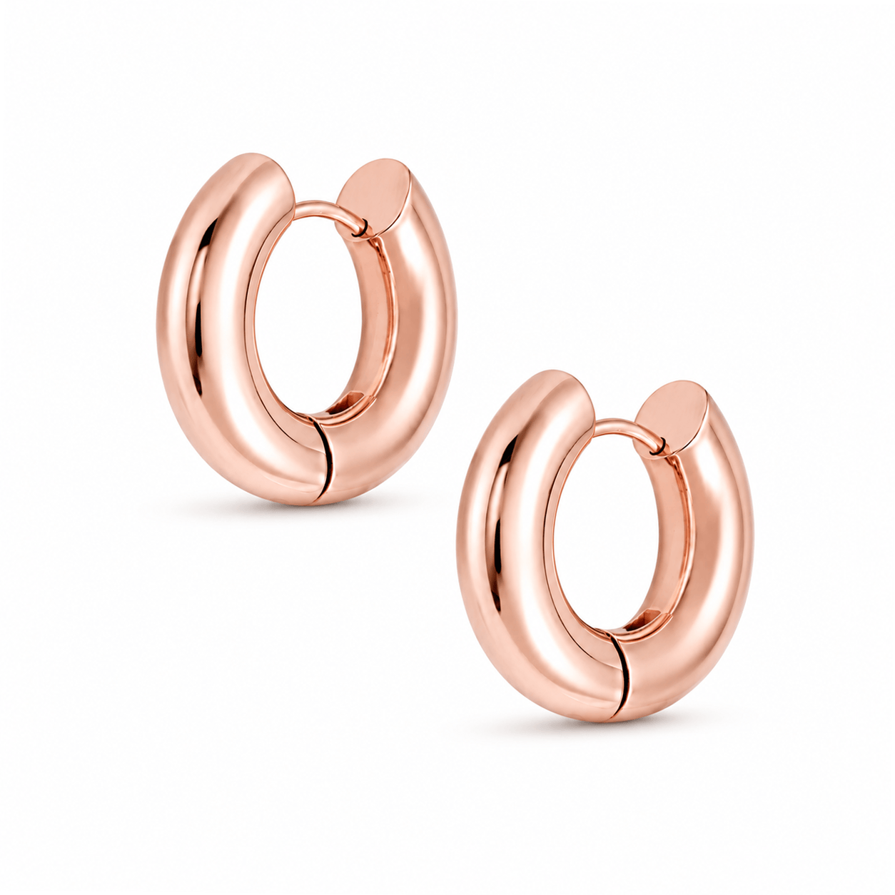 Bohomoon Stainless Steel Tube Hoop Earrings