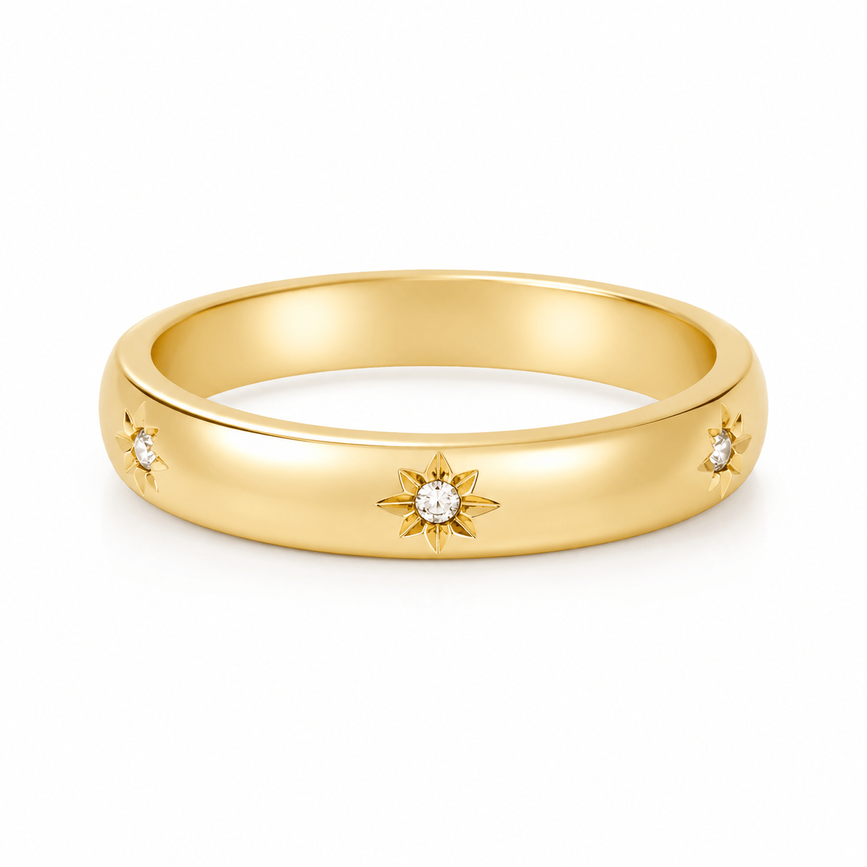Bohomoon Stainless Steel Twilight Glow Star Ring