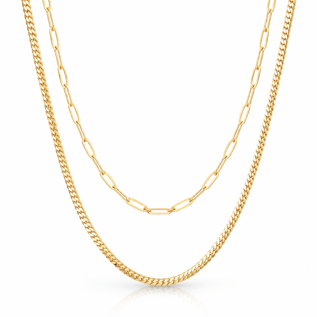 Bohomoon Stainless Steel Unity Layered Necklace