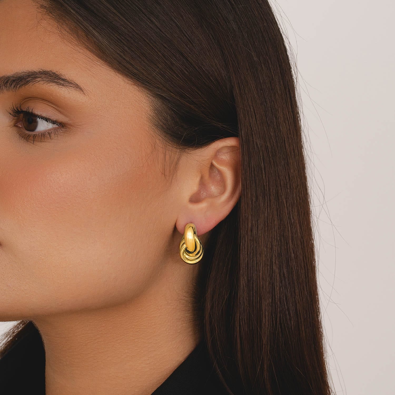 Bohomoon Stainless Steel Valley Stud Earrings