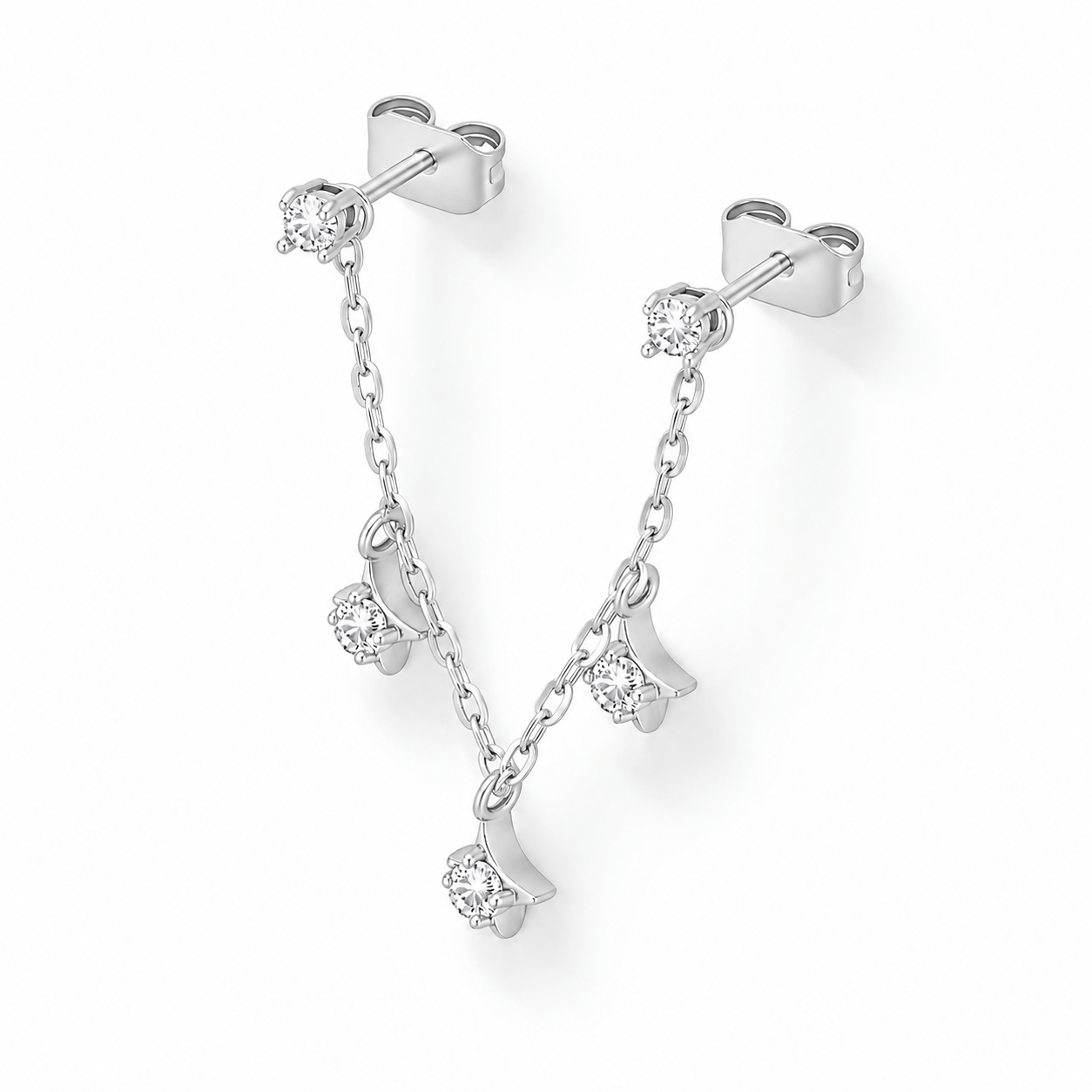 Bohomoon Stainless Steel Venus Double Stud Earring