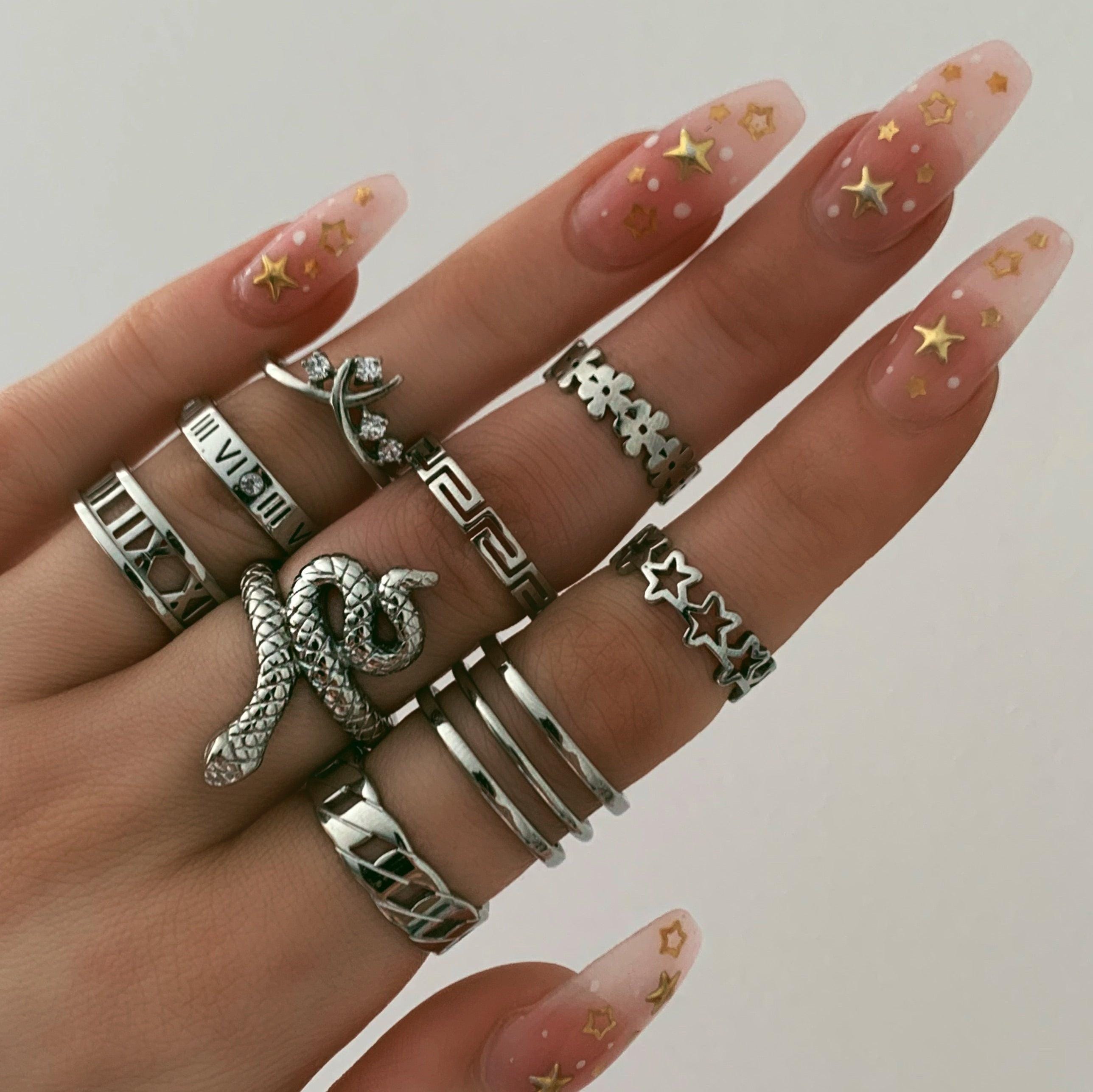 BohoMoon Stainless Steel Vine Ring