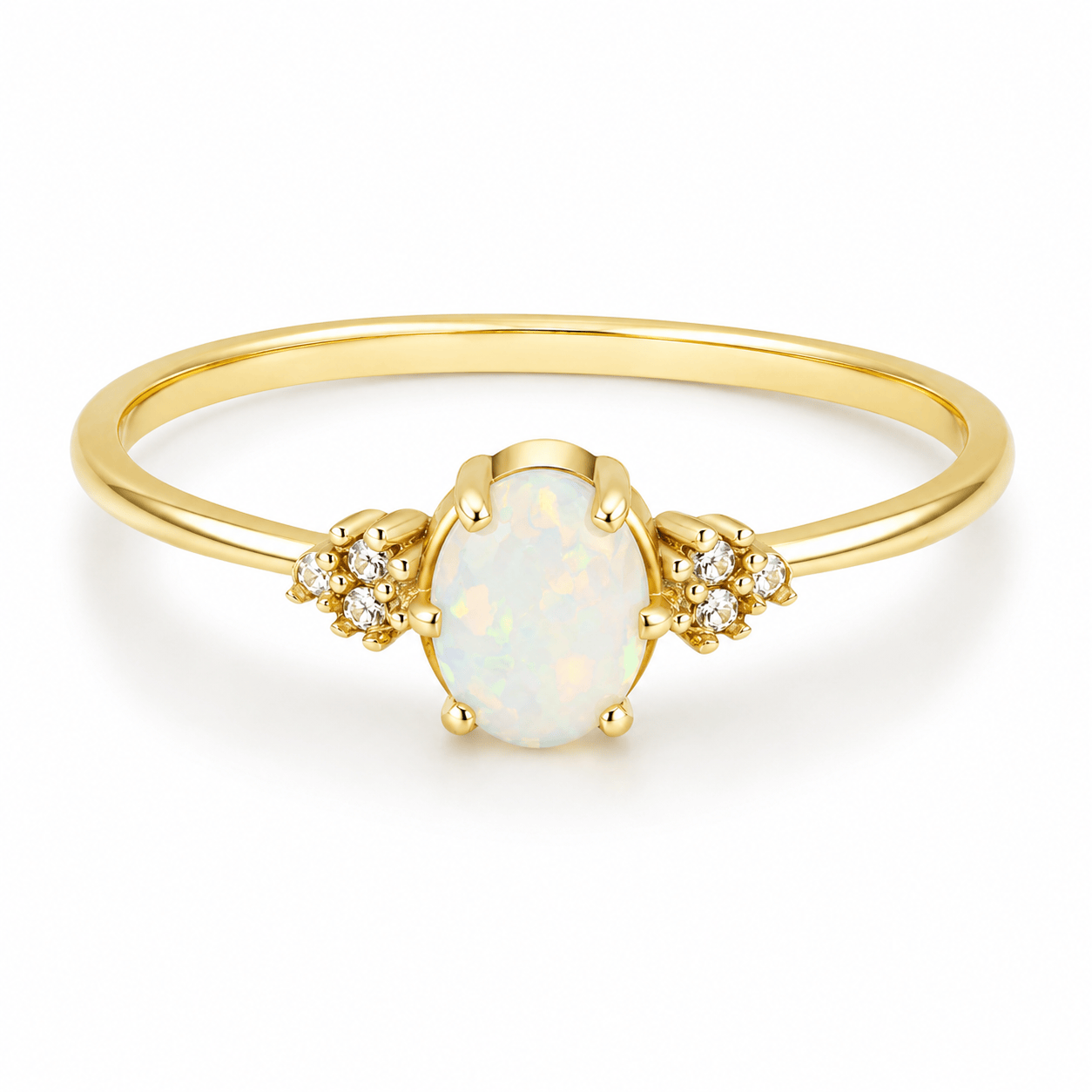 Bohomoon Stainless Steel Vixen Opal Ring