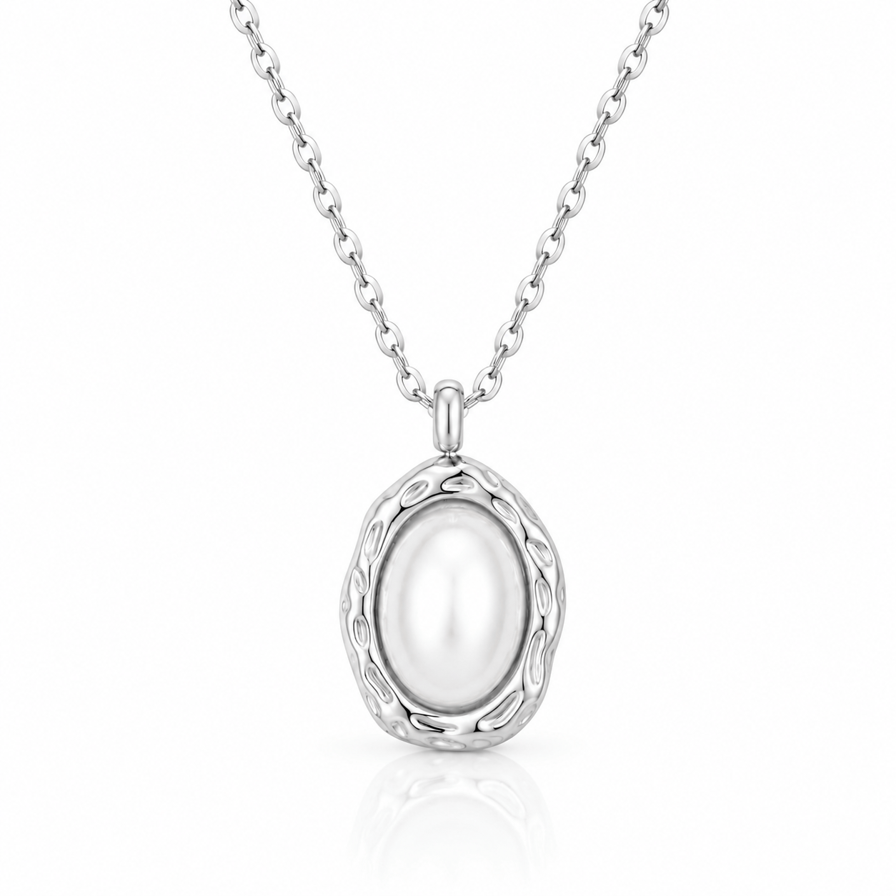Bohomoon Stainless Steel Whisper Pearl Necklace