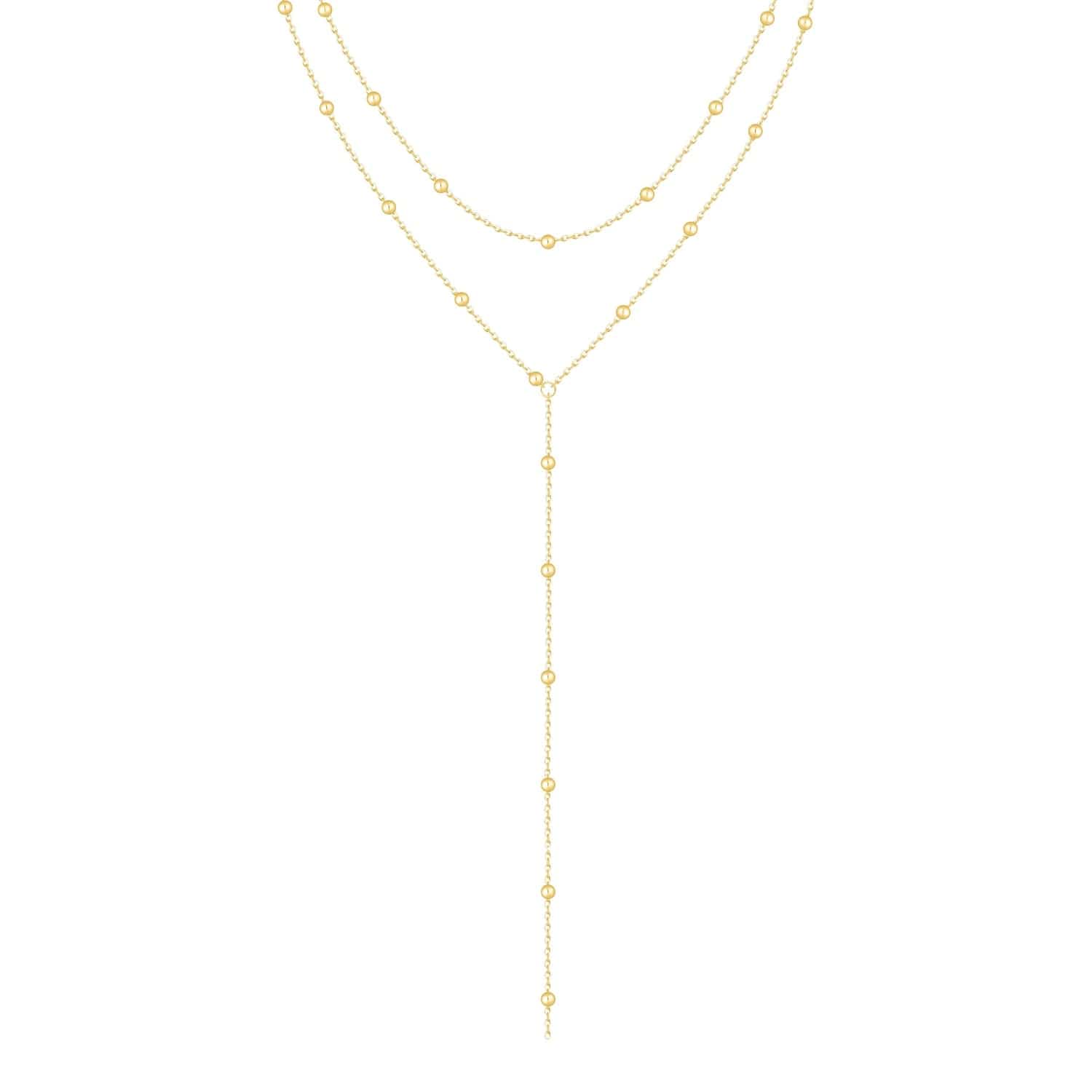 Bohomoon Stainless Steel Wren Layered Lariat Necklace