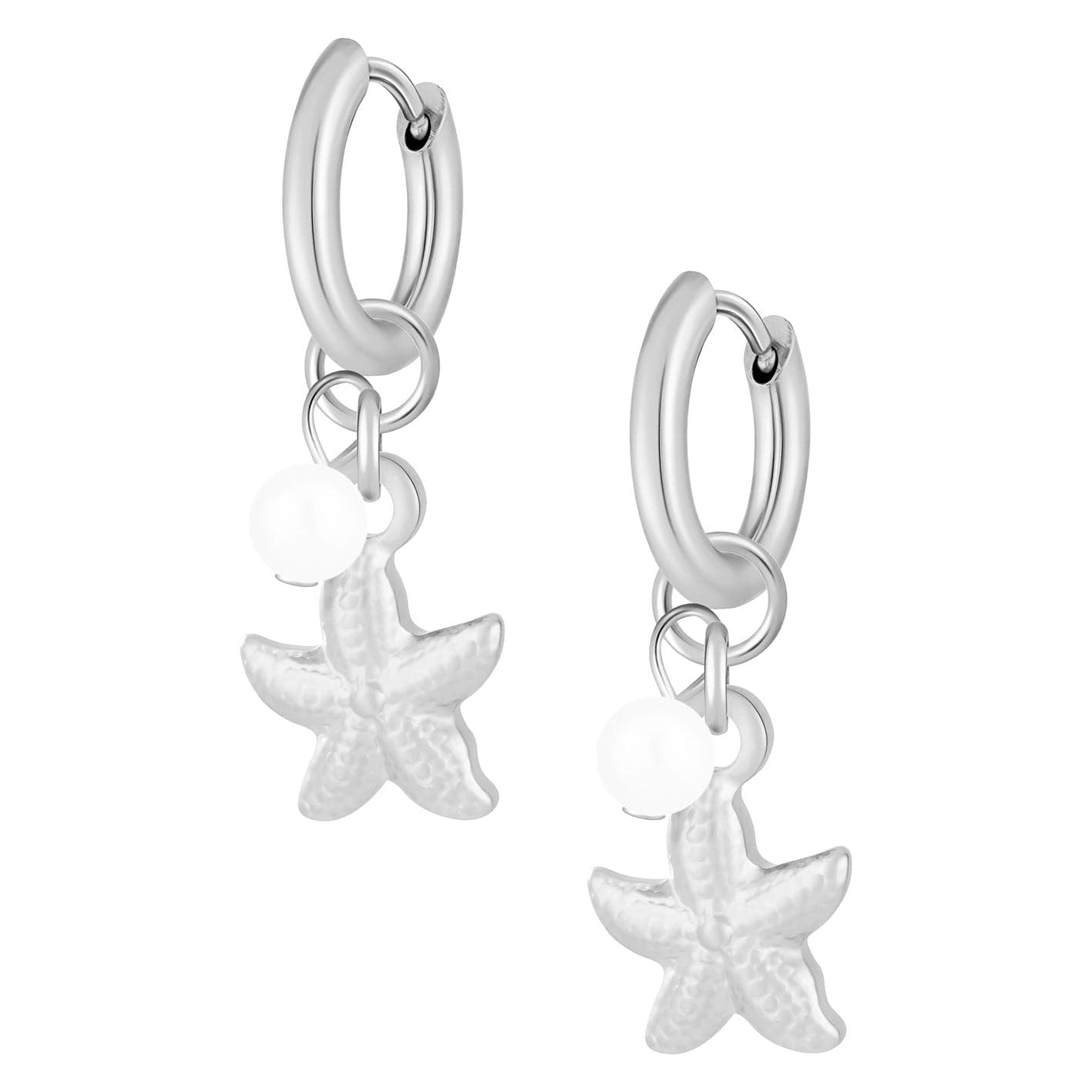 Bohomoon Stainless Steel Zuri Pearl Starfish Earrings