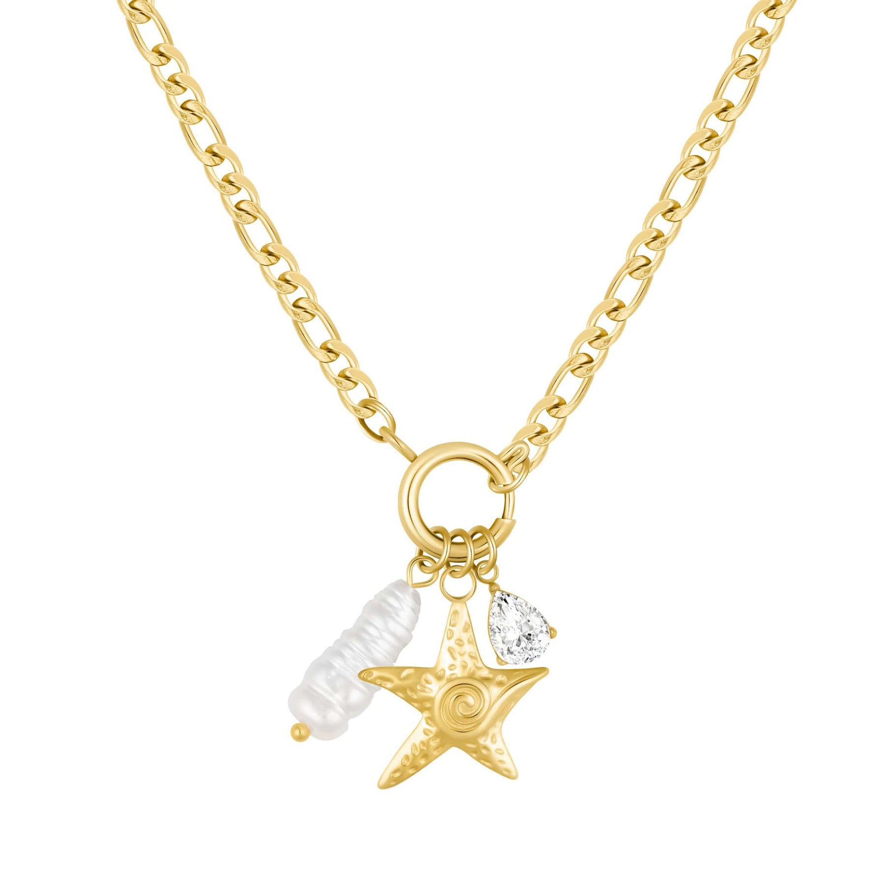 Bohomoon Stainless Steel Emelee Starfish Necklace