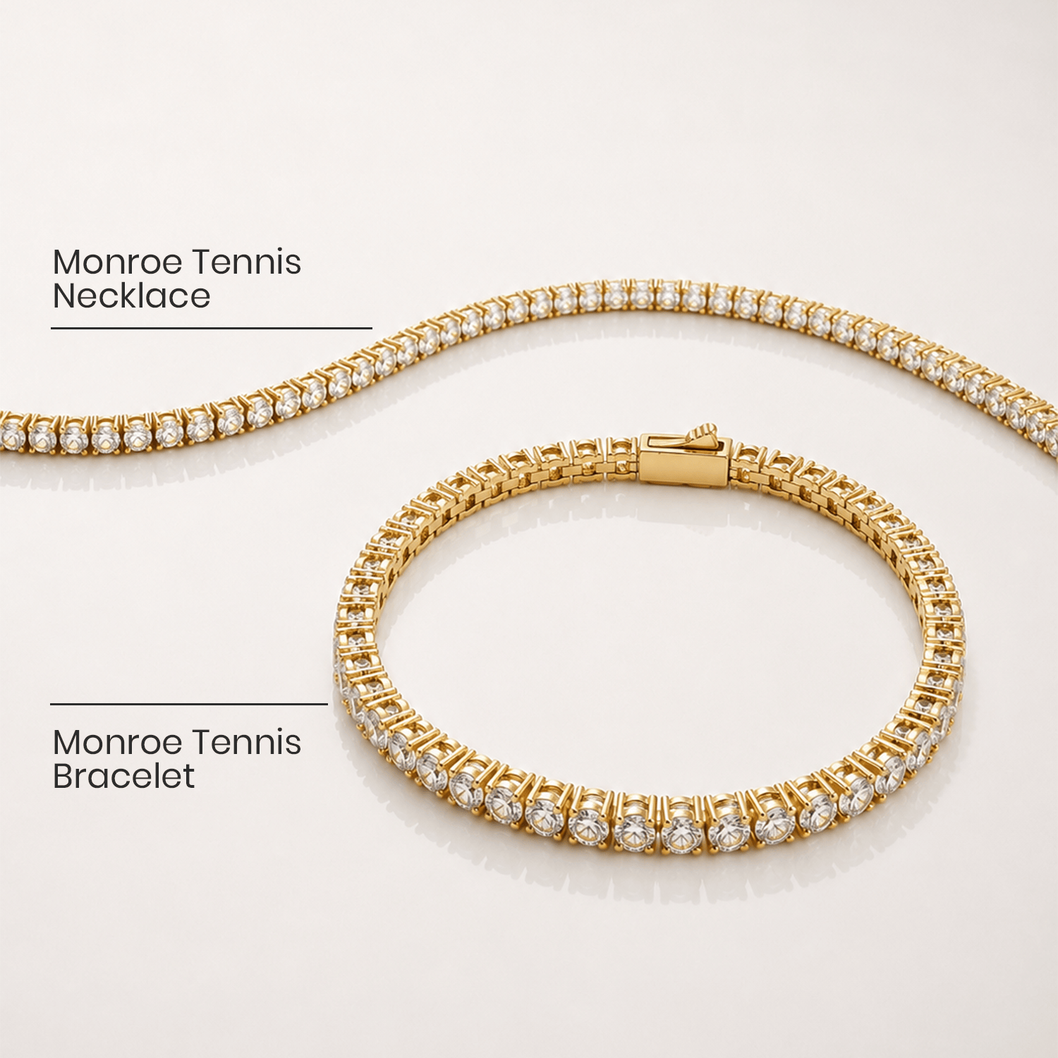 Bohomoon Stainless Steel Monroe Tennis Set