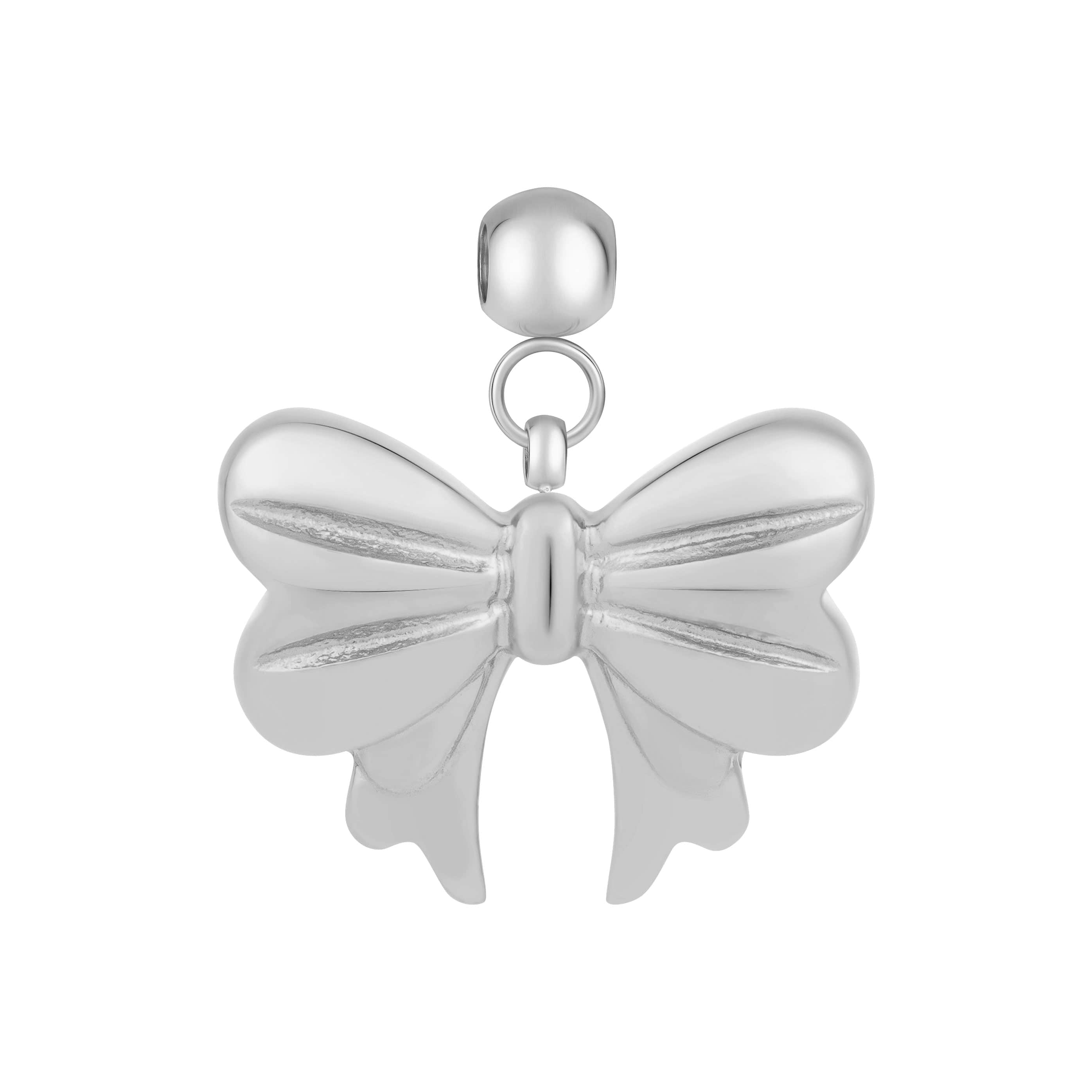 Bohomoon Stainless Steel Ribbon Charm