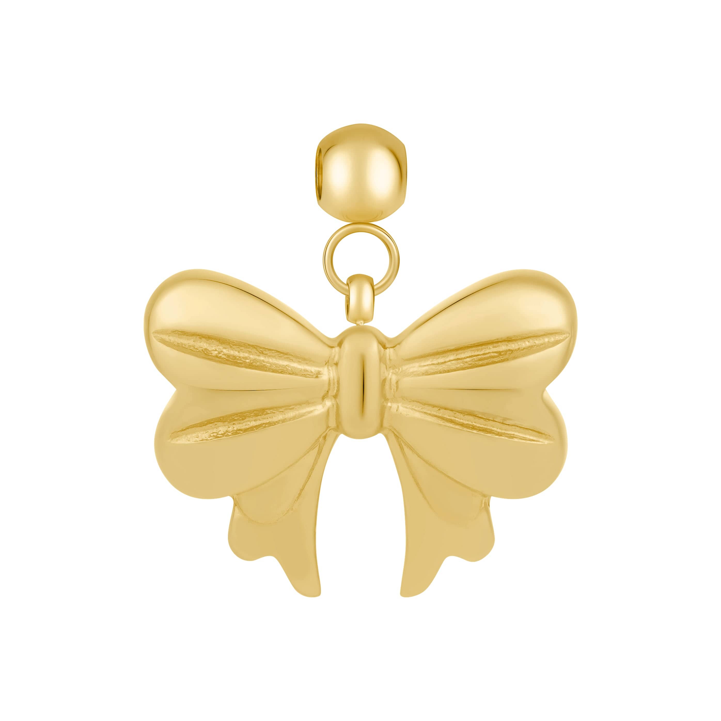 Bohomoon Stainless Steel Ribbon Charm