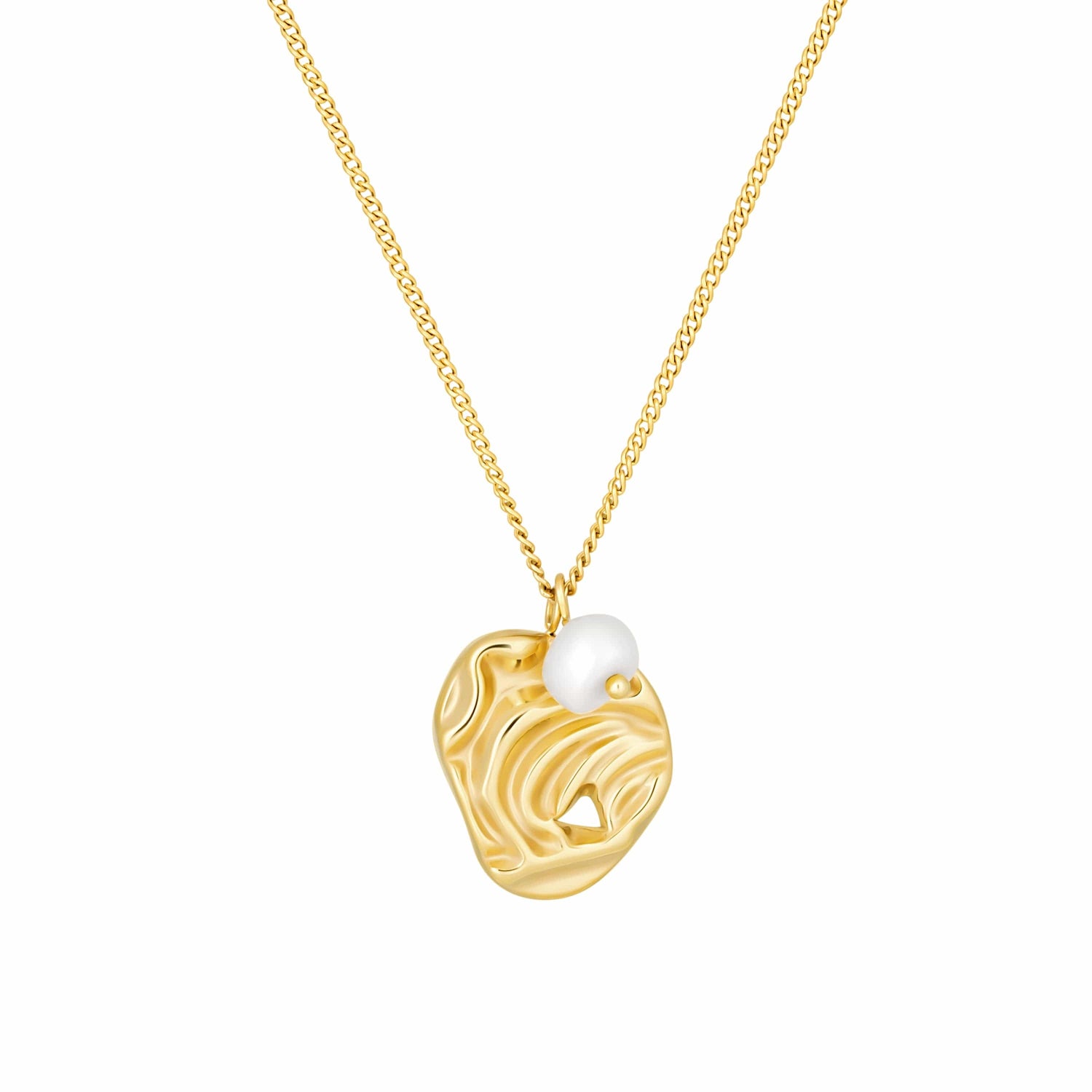 Bohomoon Stainless Steel Soleil Pearl Necklace