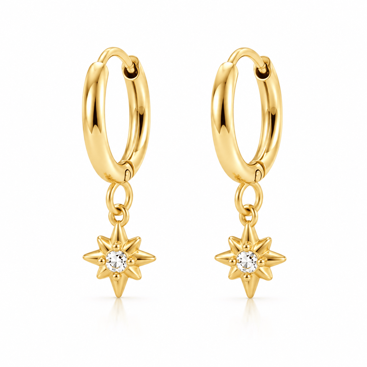 Radiance Star Hoop Earrings