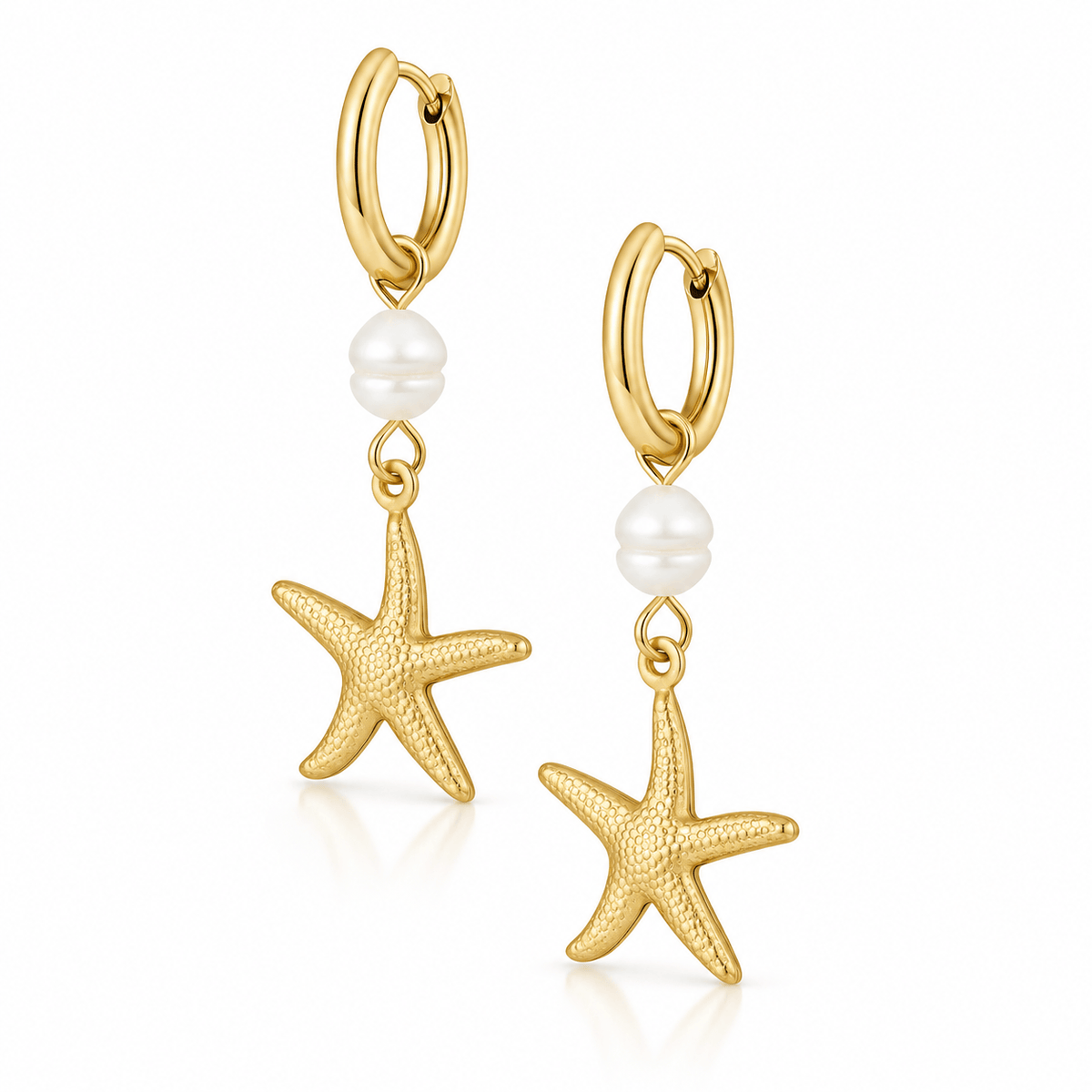 Colleen Starfish Hoop Earrings