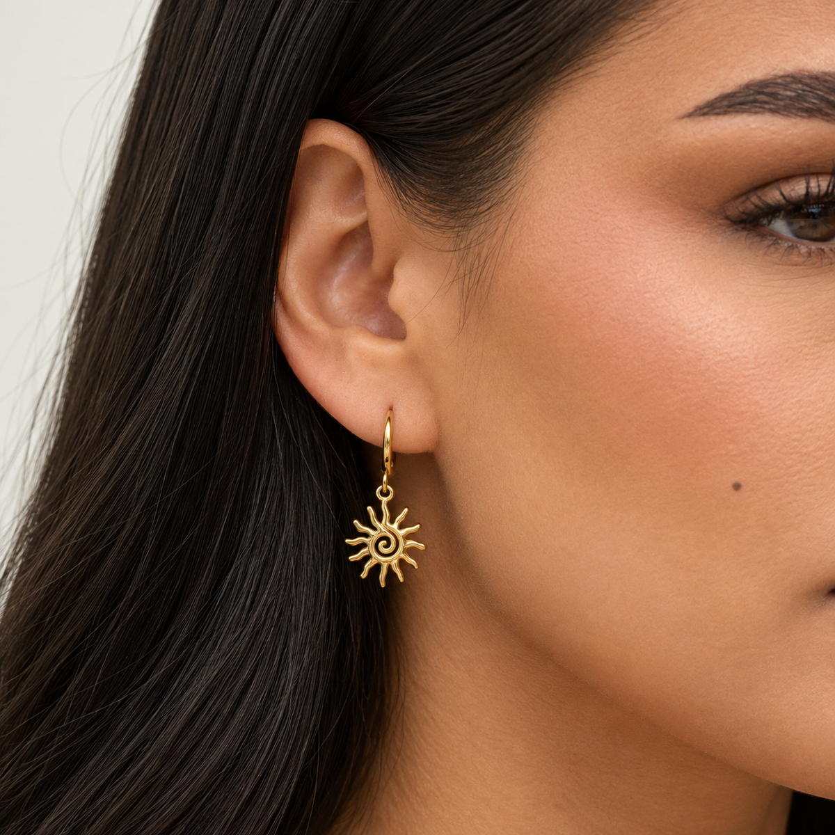 Mini Ibiza Sun Hoop Earrings