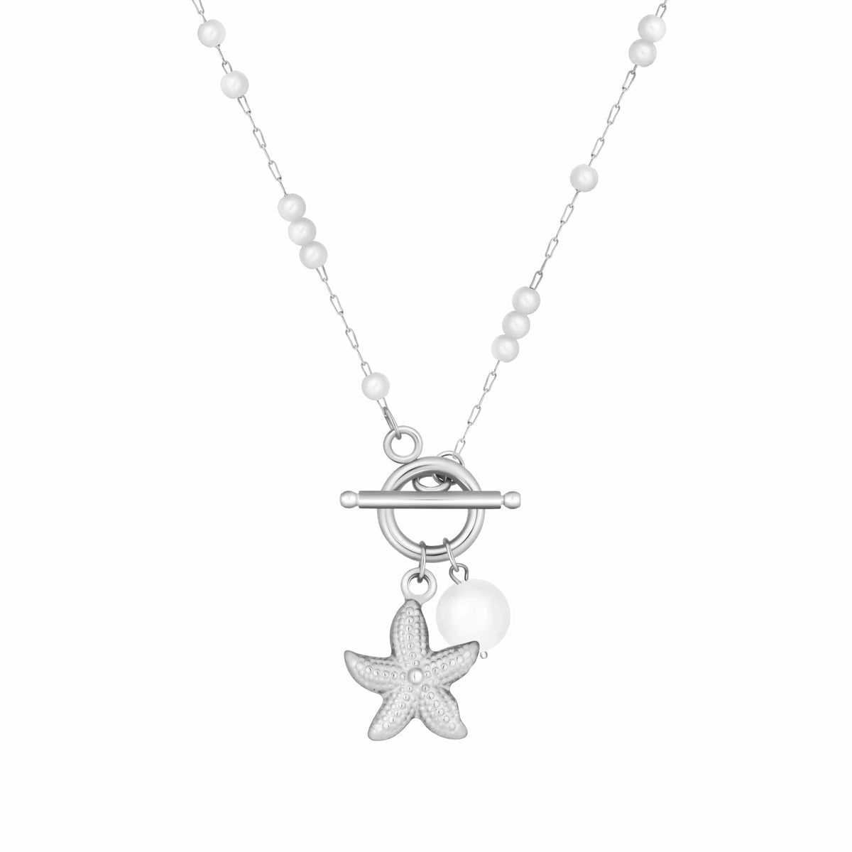 Bohomoon Stainless Steel Aloha Pearl Necklace