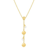 Bohomoon Stainless Steel Aqua Pearl Necklace