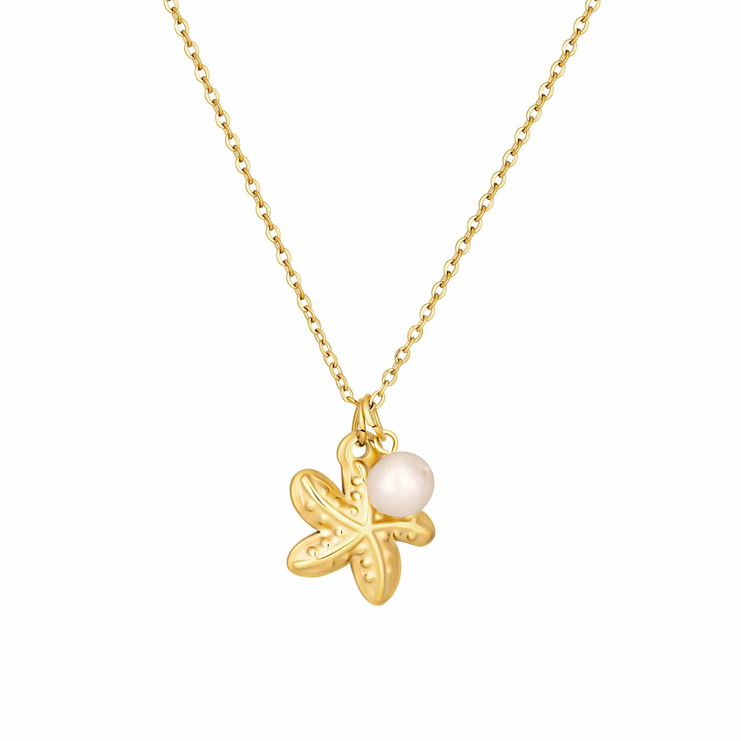 Bohomoon Stainless Steel Ariella Pearl Necklace