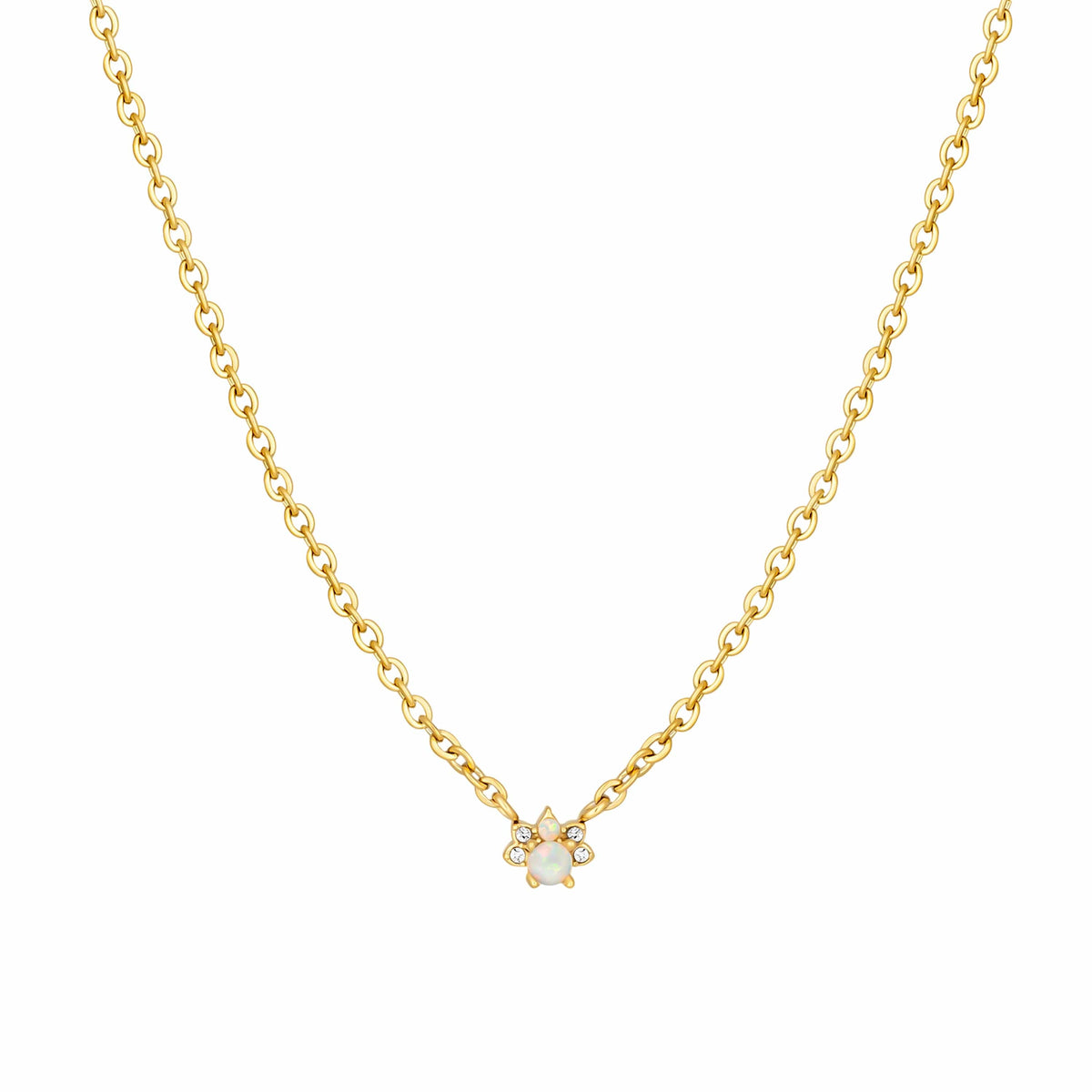 Bohomoon Stainless Steel Blaine Opal Necklace