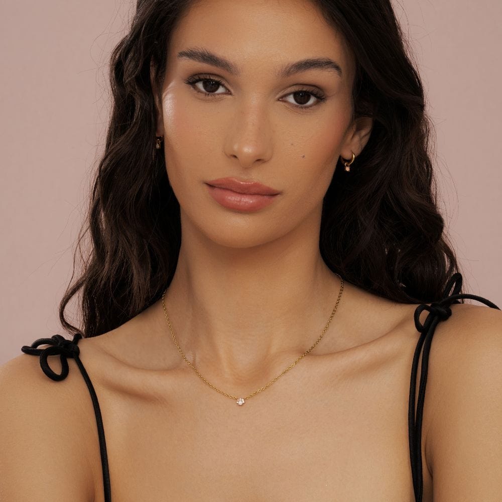Bohomoon Stainless Steel Blaine Opal Necklace