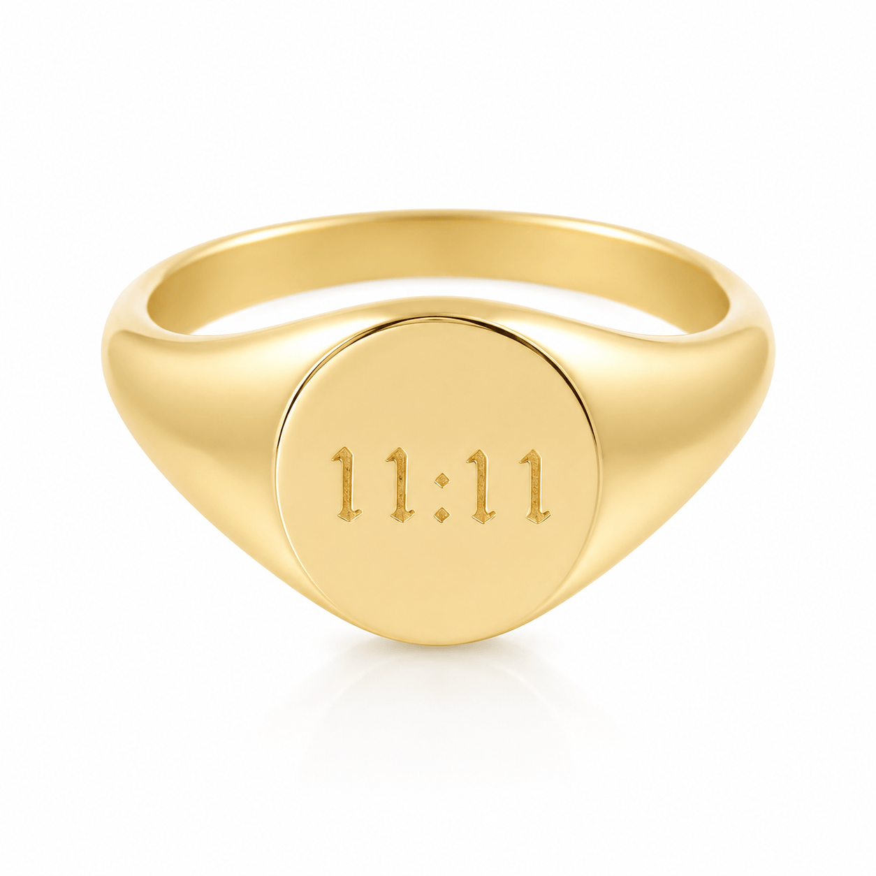 Bohomoon Stainless Steel 11:11 Signet Ring