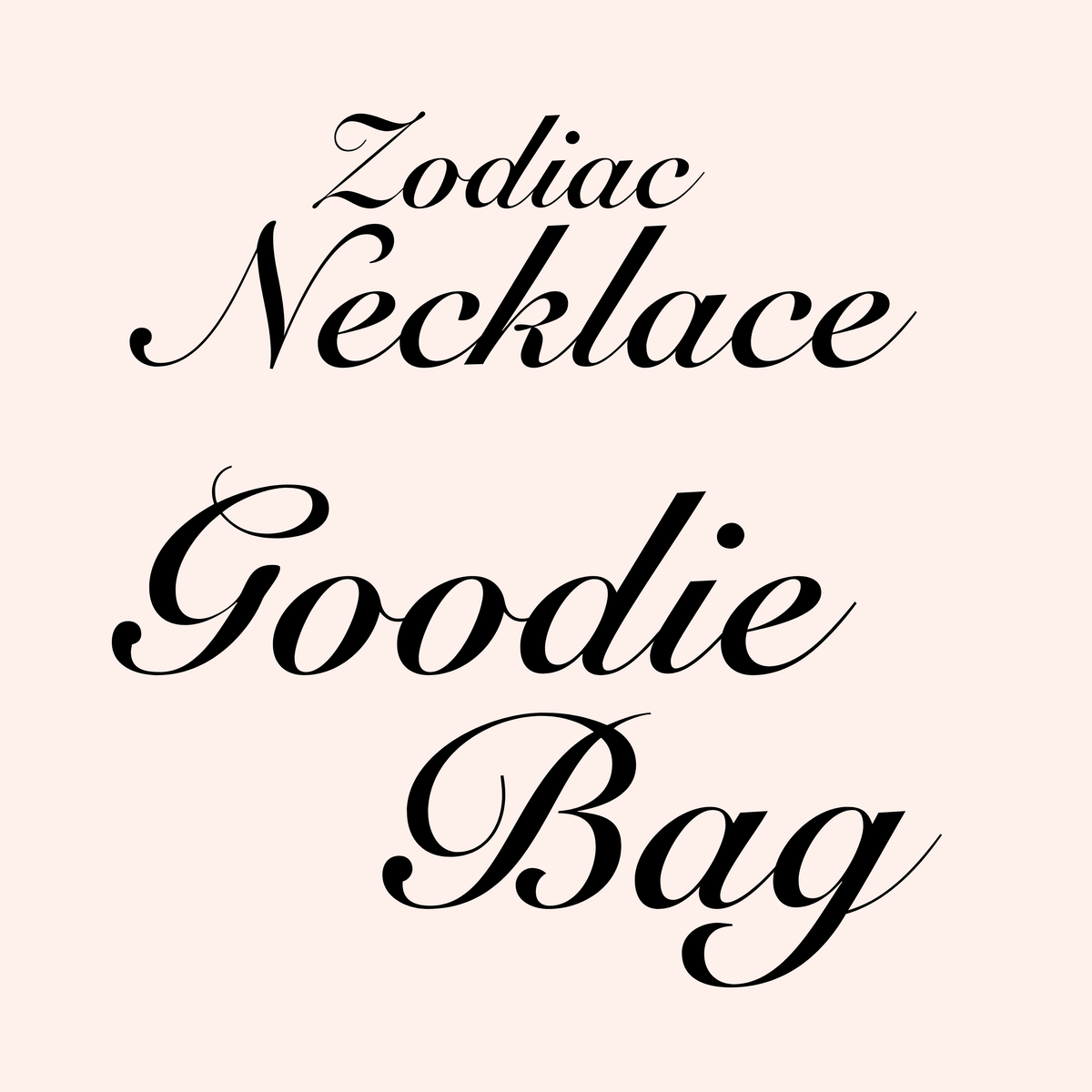 Bohomoon Stainless Steel Zodiac Necklace Goodie Bag