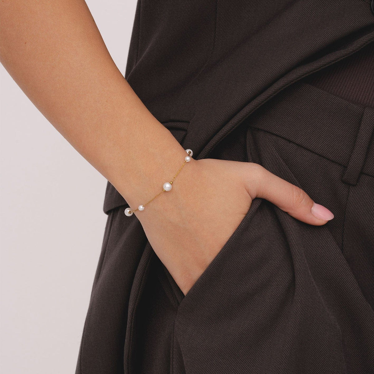 Bohomoon Stainless Steel Abbie Pearl Bracelet