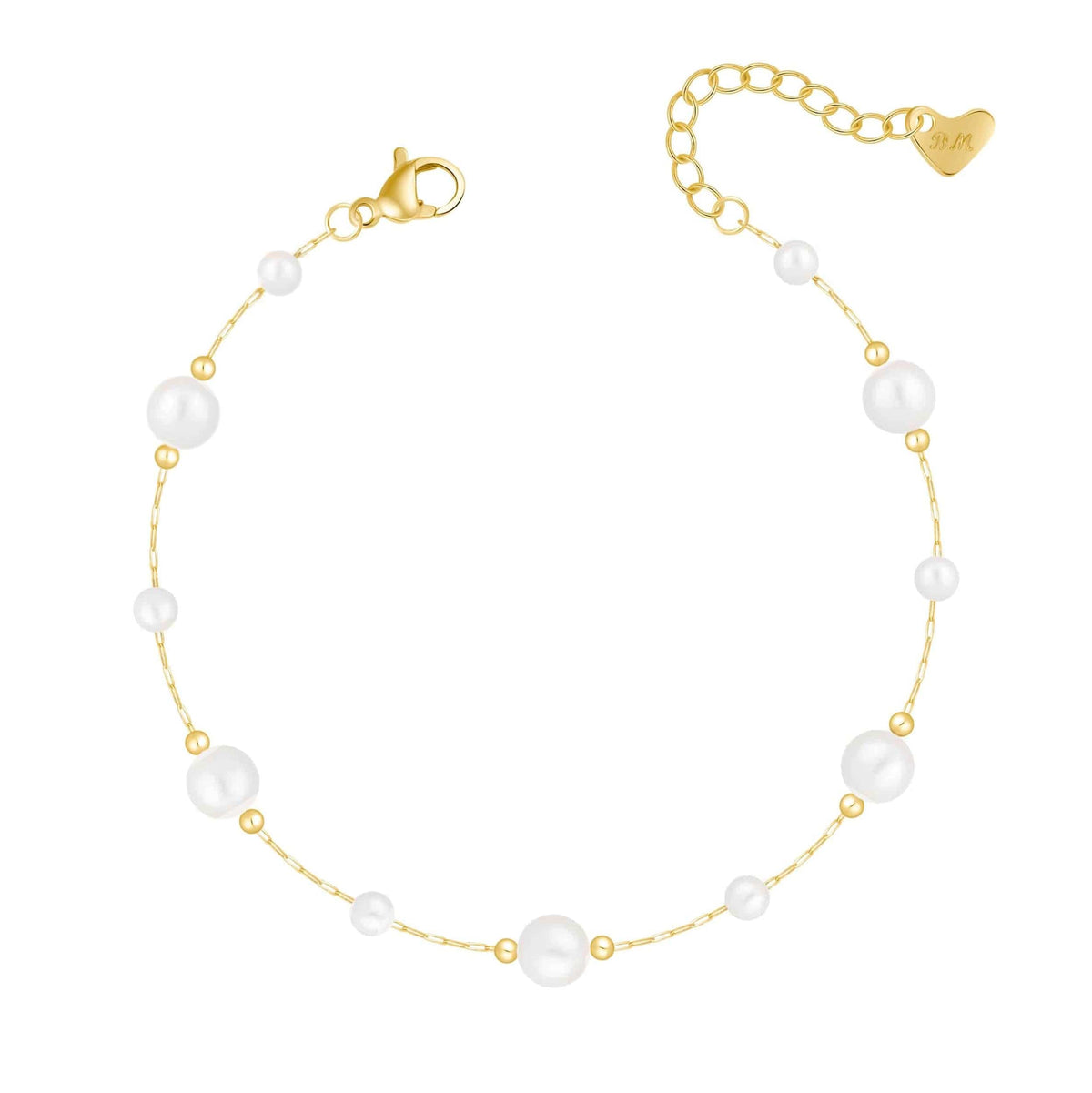 Bohomoon Stainless Steel Abbie Pearl Bracelet