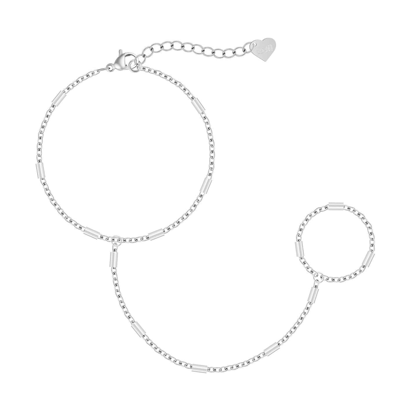 Bohomoon Stainless Steel Acadia Hand Chain Bracelet
