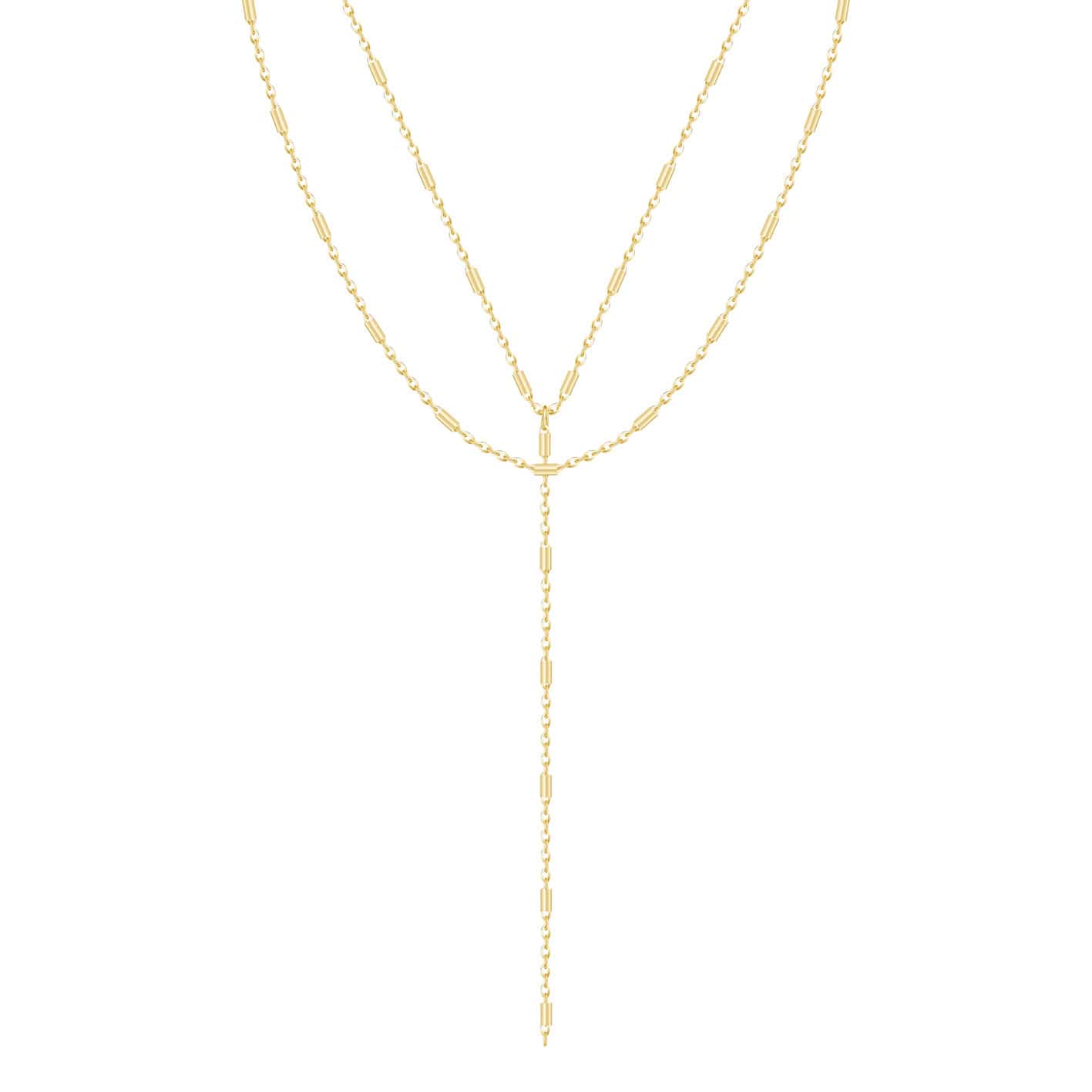 Bohomoon Stainless Steel Acadia Layered Lariat Necklace