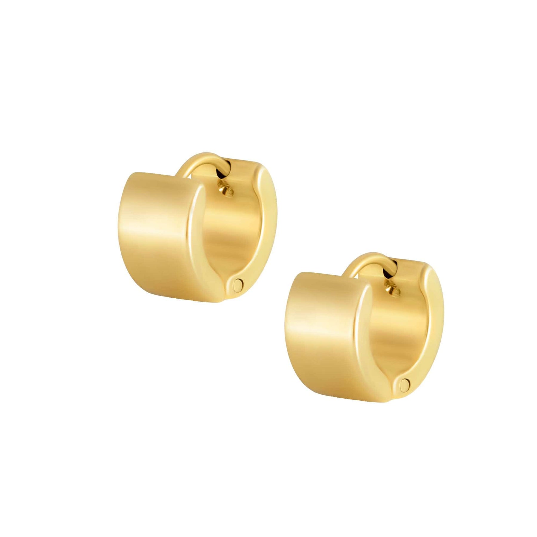 BohoMoon Stainless Steel Addison Hoop Earrings Gold