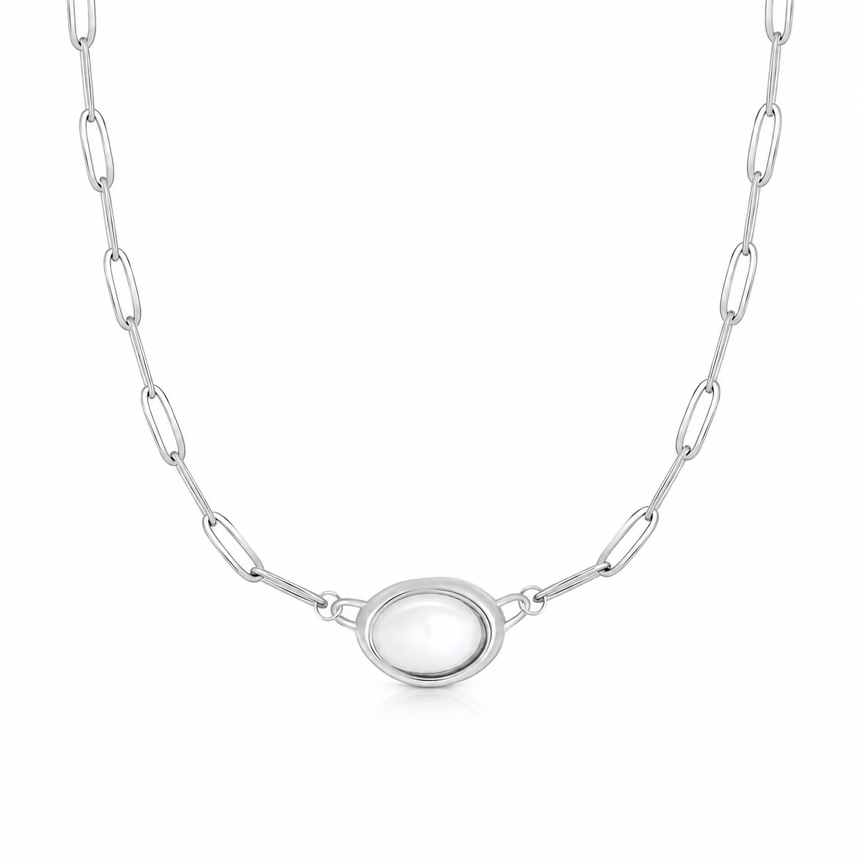 Bohomoon Stainless Steel Adrianna Pearl Necklace