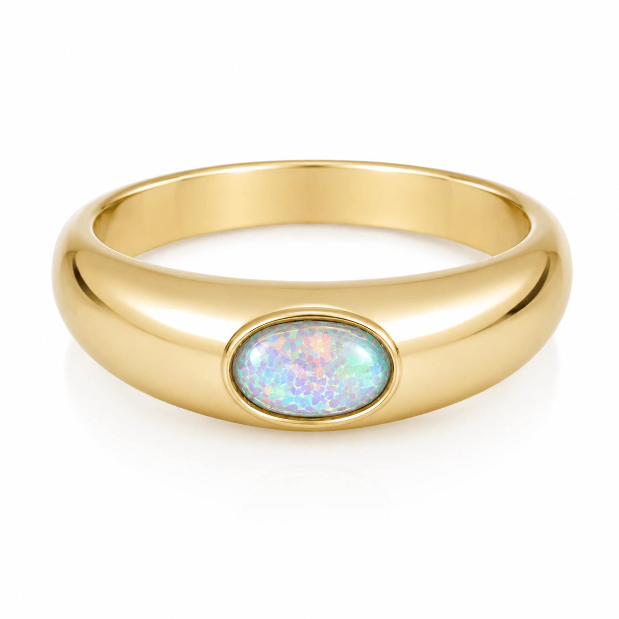 Bohomoon Stainless Steel Aisha Opal Ring