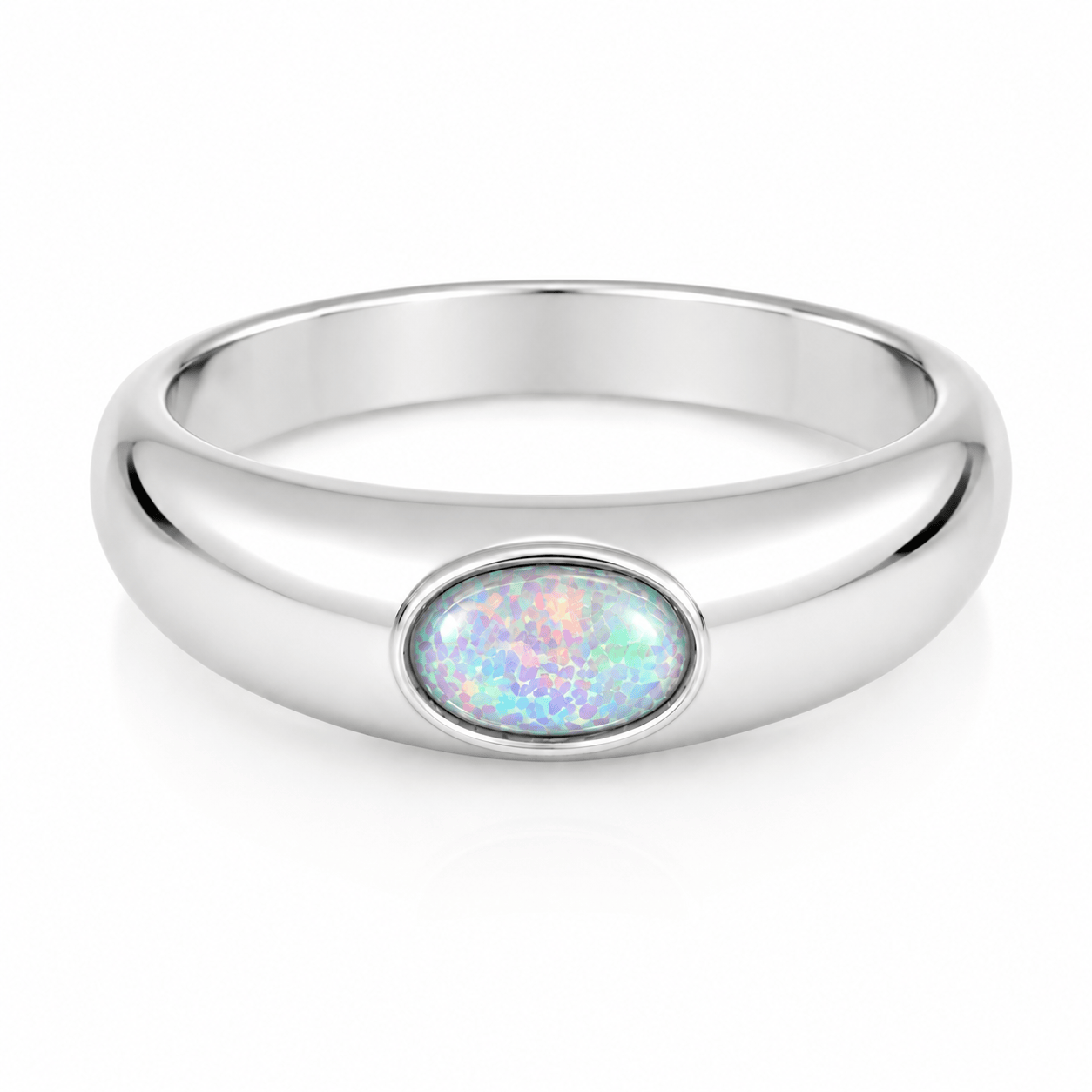 Bohomoon Stainless Steel Aisha Opal Ring